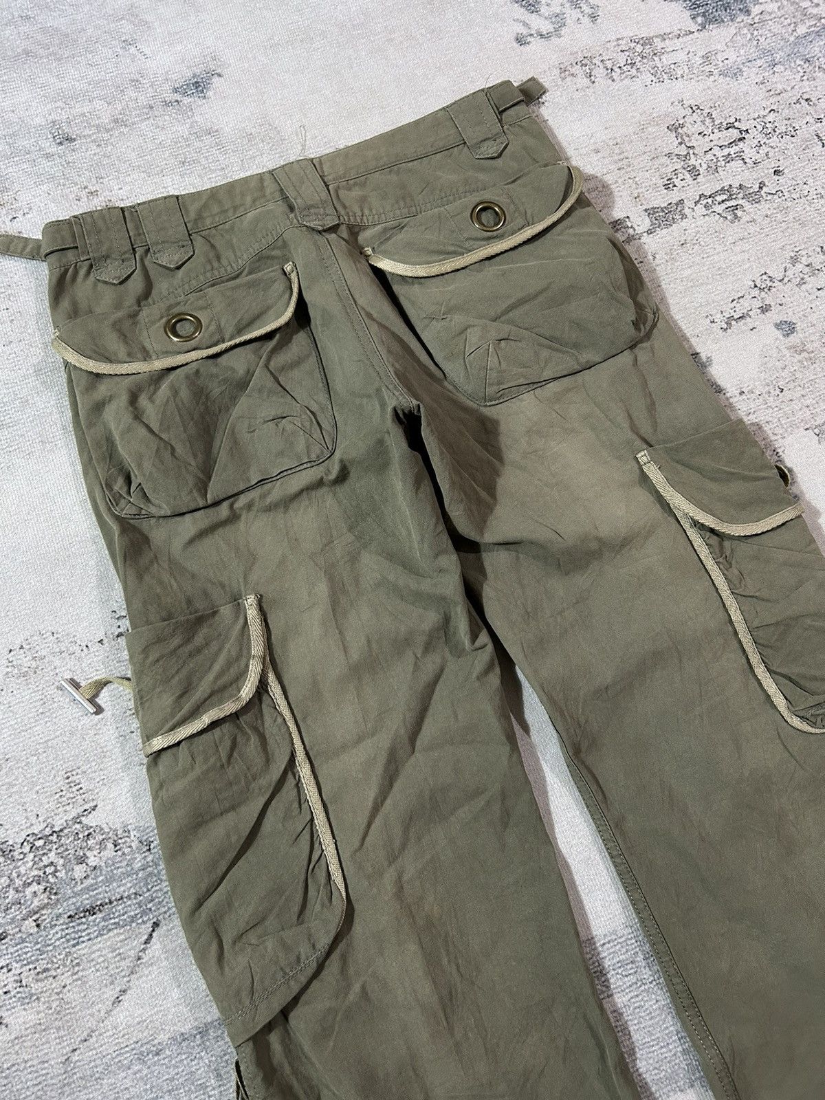 PPFM × Tornado Mart 2000s Military Tough Jeans Multi Cargo Pants Size US 32 / EU 48 - 9 Thumbnail
