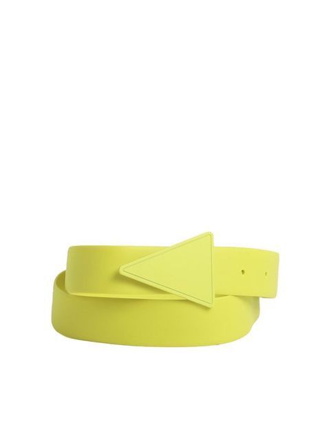 Bottega Veneta o1n1vont0425 Size: 85 / Triangle Belt in Yellow Size 34 - 1 Thumbnail