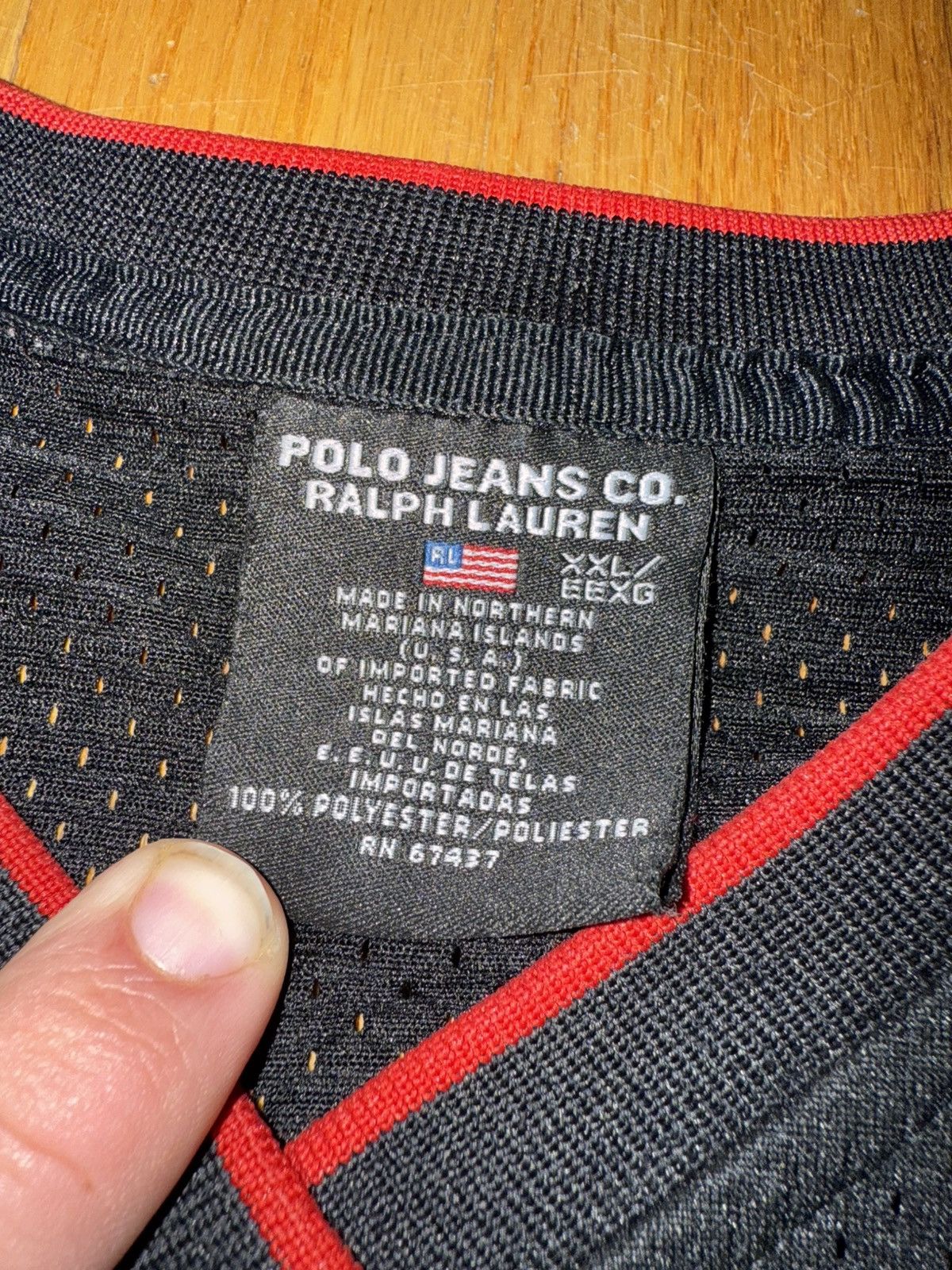 Polo Ralph Lauren Polo Jeans Ralph Lauren 67 Basketball Jersey Size US XXL / EU 58 / 5 - 5 Thumbnail