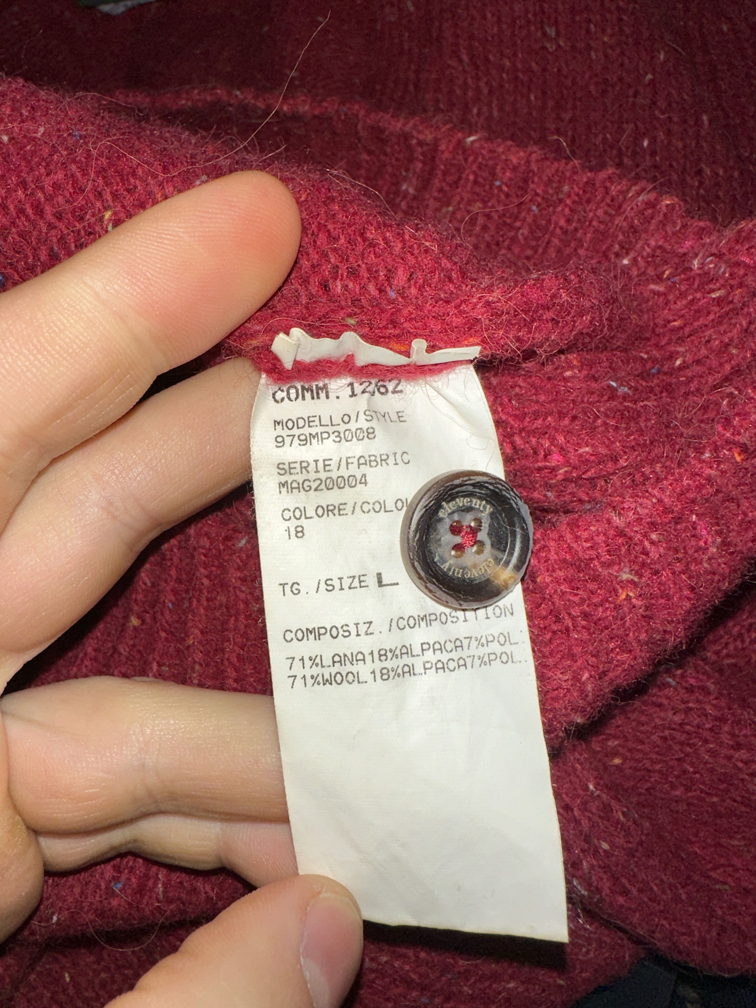 Eleventy Eleventy Milano Luxury Wool Alpaca Knit Cardigan Size L Size US L / EU 52-54 / 3 - 11 Thumbnail
