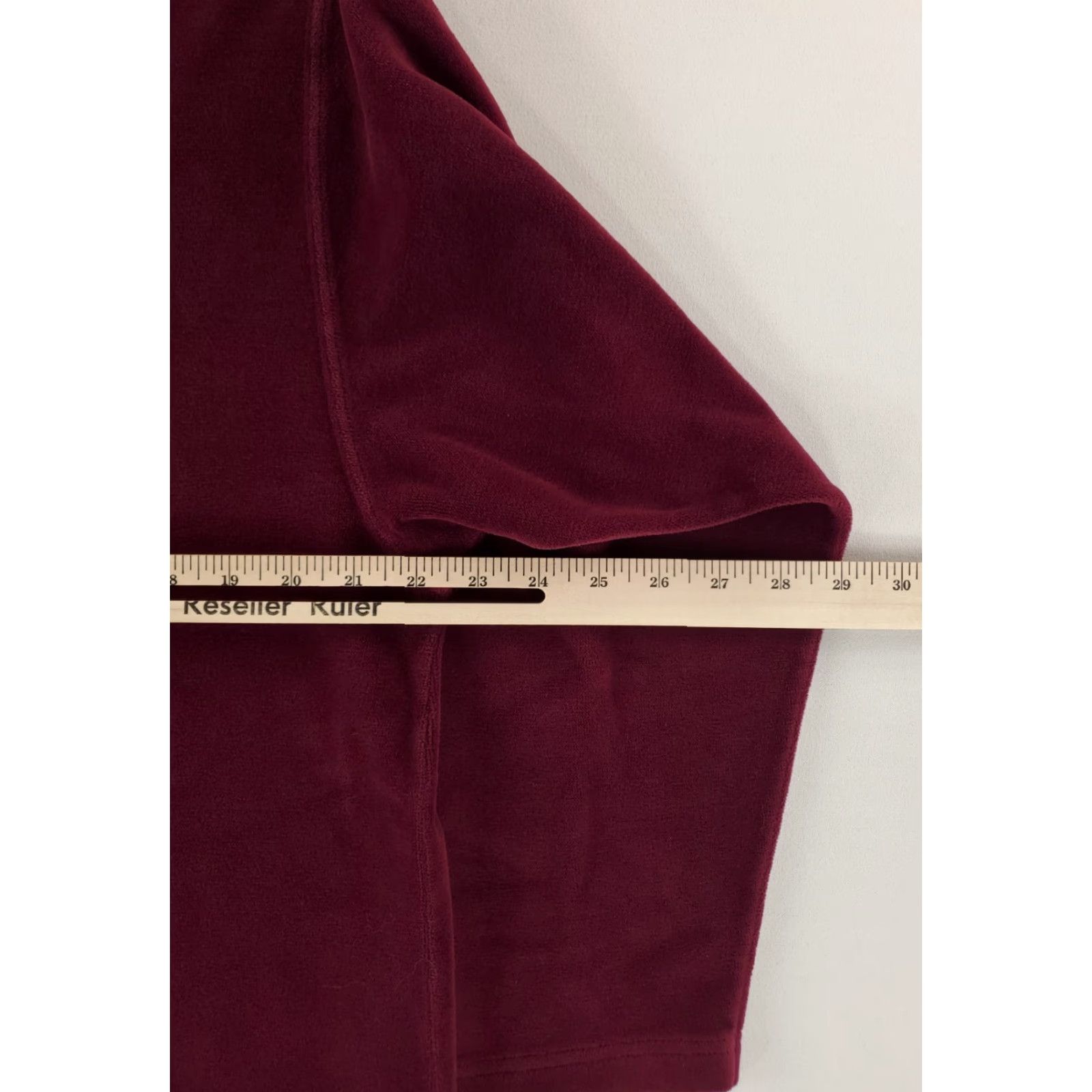 Vintage VINTAGE? LL Bean Shirt Pullover Banded Collar Velour Purple Long Sleeve Womens XL Size XL / US 12-14 / IT 48-50 - 4 Thumbnail