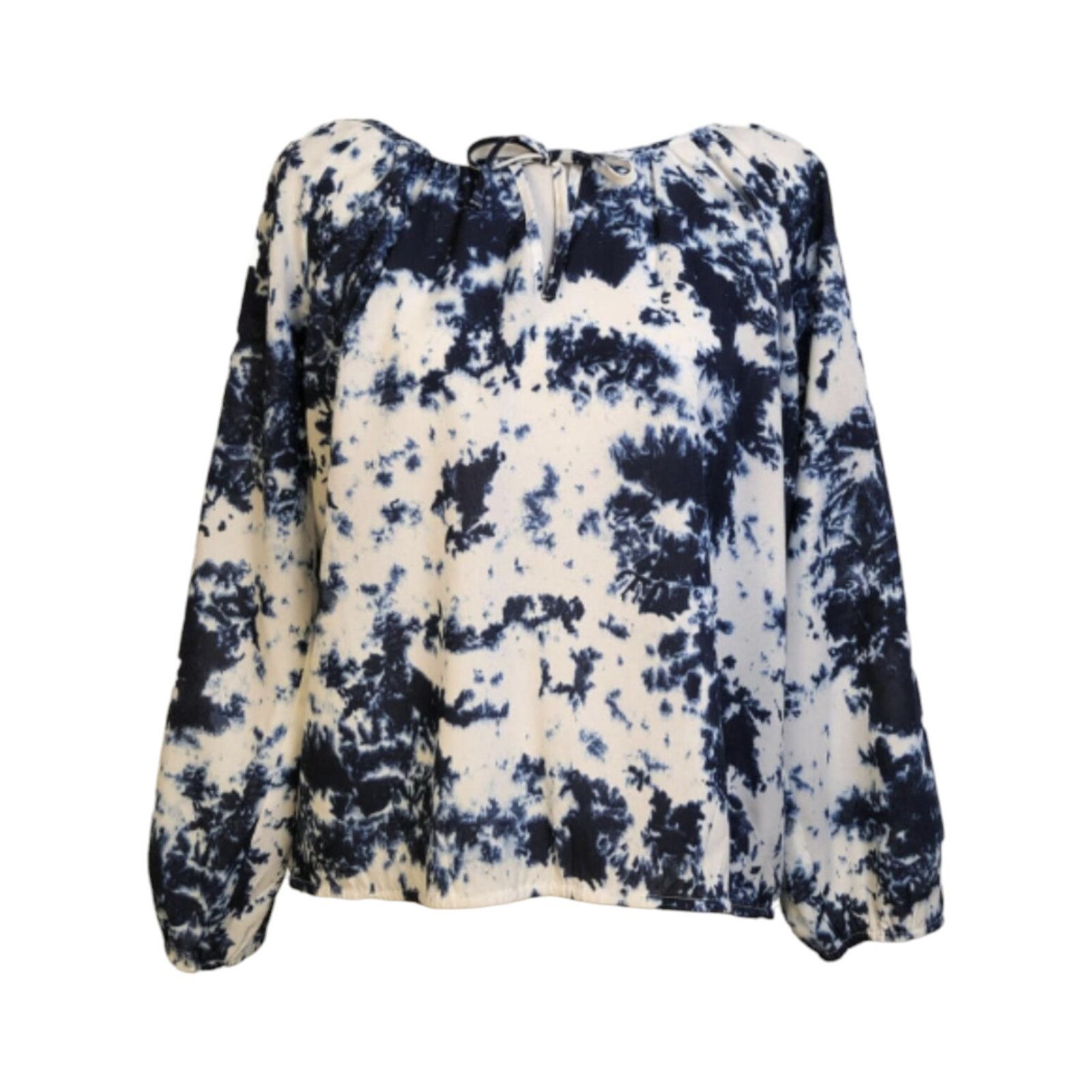 Sanctuary Sanctuary Women's Blouse Small Blue Tie Dye Long Sleeve Top Size S / US 4 / IT 40 - 1 Thumbnail