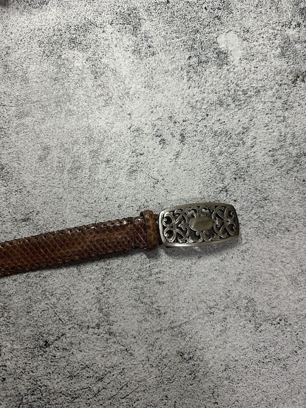 Other Reptile’s House Python Leather Belt Made in Italy Size ONE SIZE - 10 Thumbnail