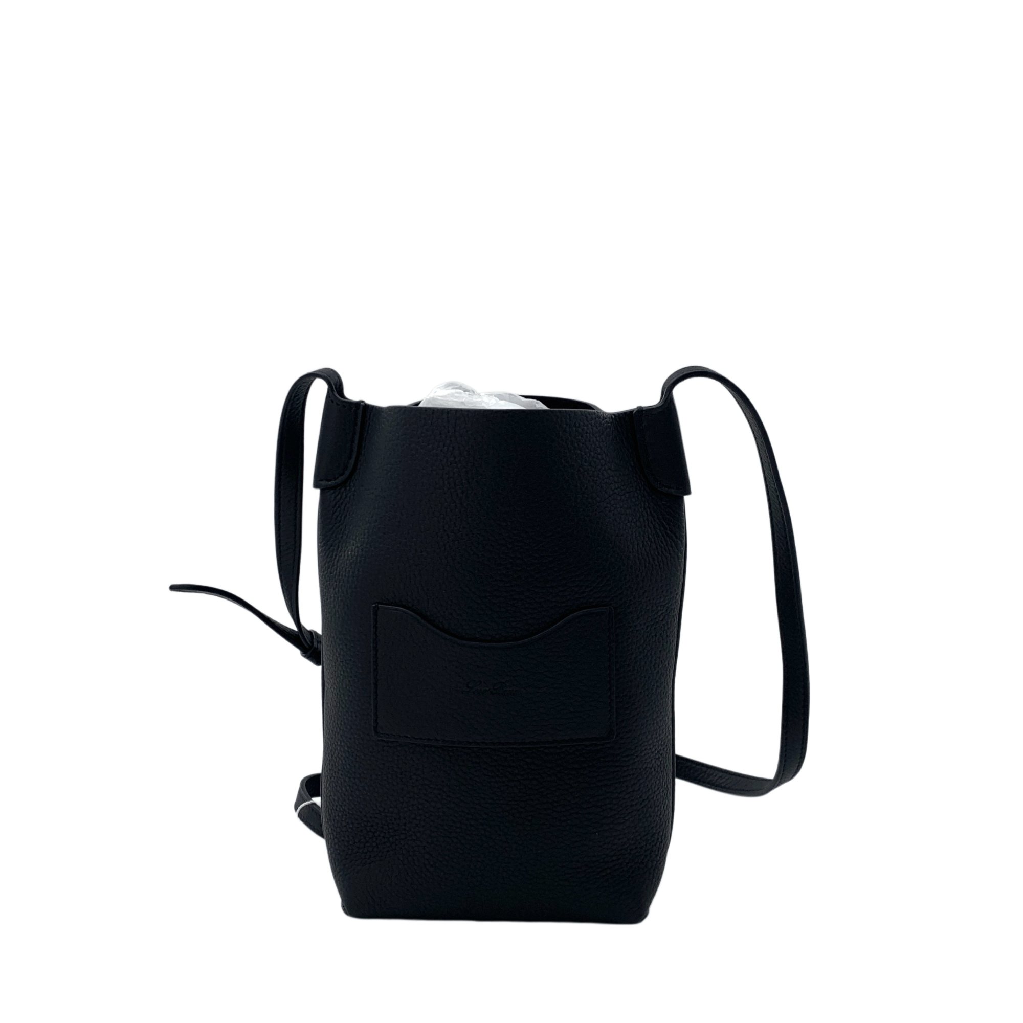 Loro Piana Loro Piana Bale Leather Phone Bag Black Size ONE SIZE - 1 Thumbnail
