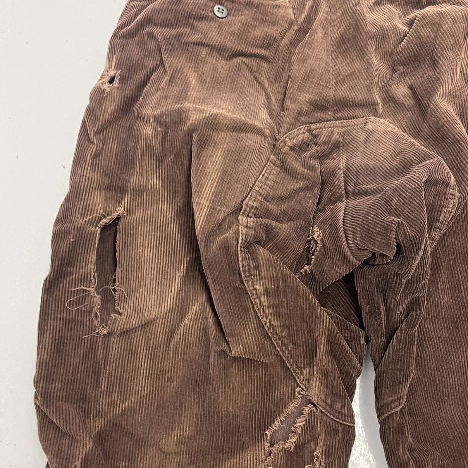 Other Vintage 50s Loeb Brown Distressed Corduroy Togs Chaps 30x26 Size US 30 / EU 46 - 5 Thumbnail