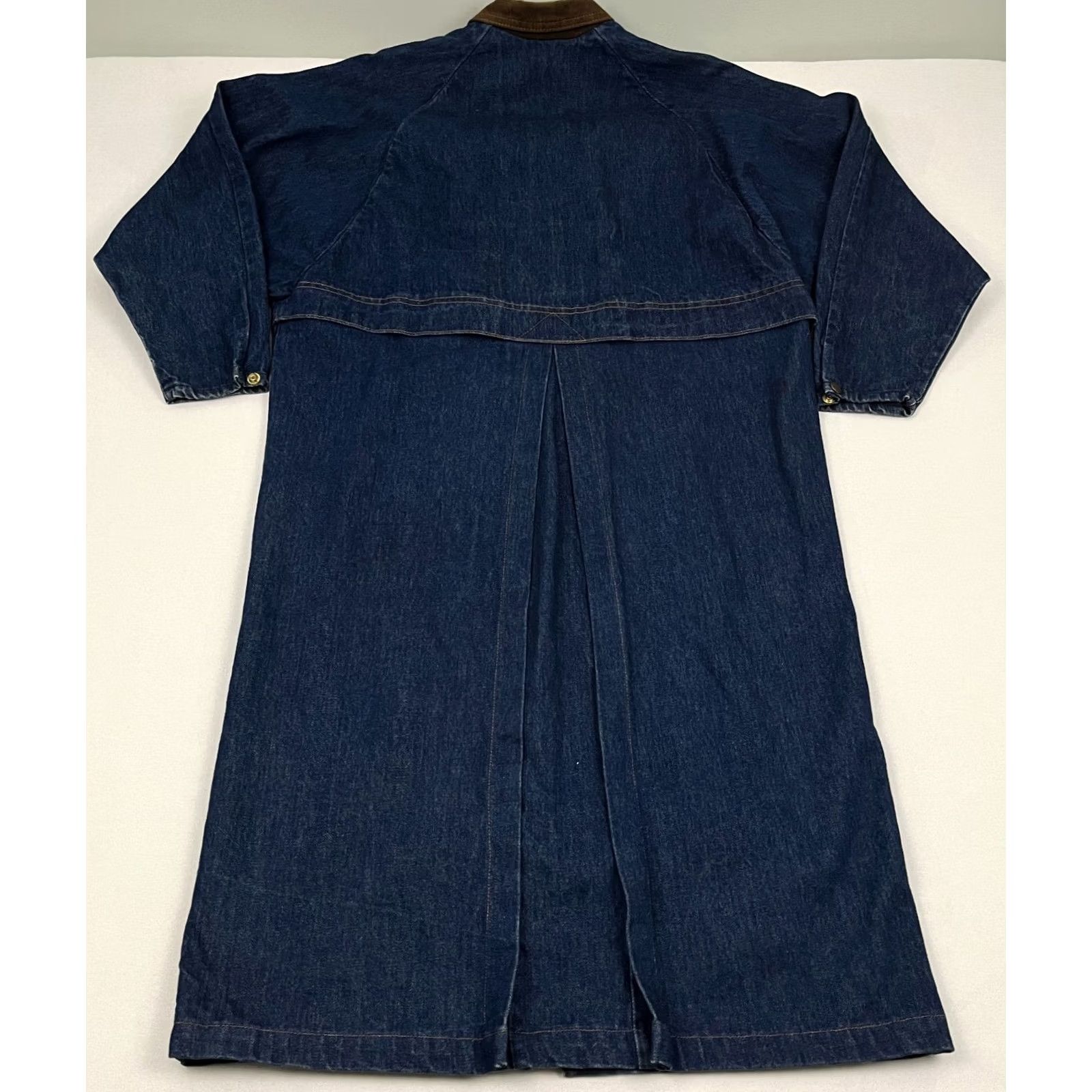 Denime VTG Pioneer Wear Long Denim Jacket Size 12 L/XL Jacket Women Blue 90s Rockability Size XL / US 12-14 / IT 48-50 - 2 Thumbnail