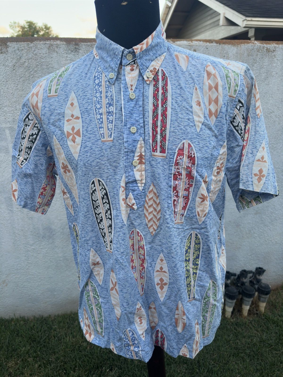 Reyn Spooner Reyn Spooner Phil Edwards Hawaiian Print Blue Men's Medium Size US M / EU 48-50 / 2 - 1 Thumbnail