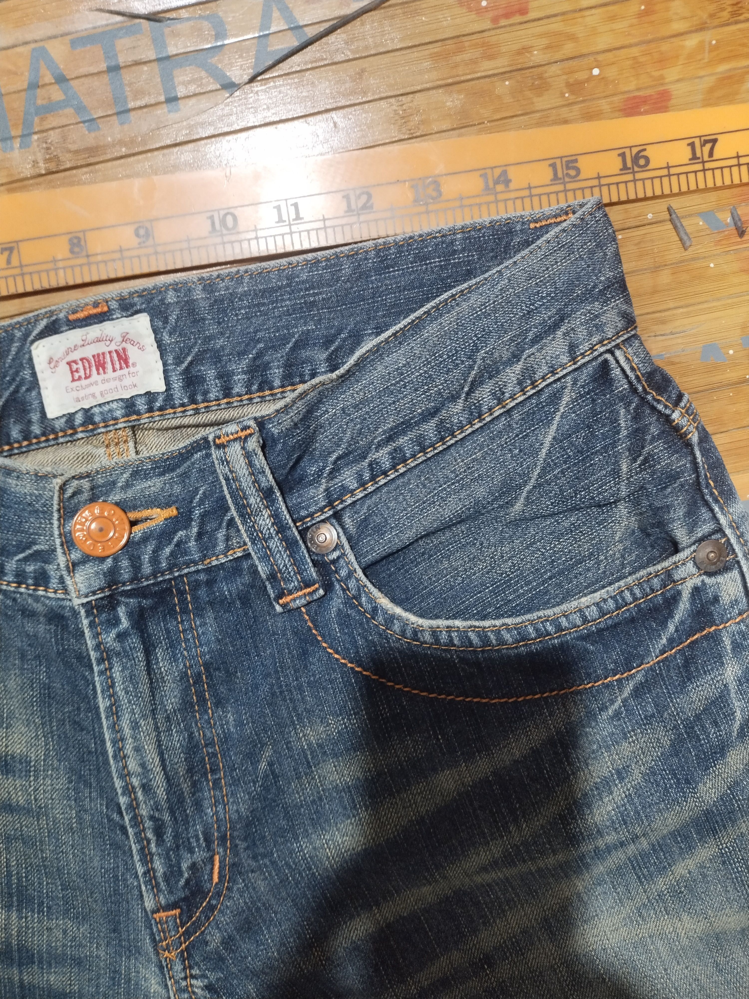 Edwin × Vintage Vintage Edwin 403 XVS Sz 30" Size US 30 / EU 46 - 8 Thumbnail