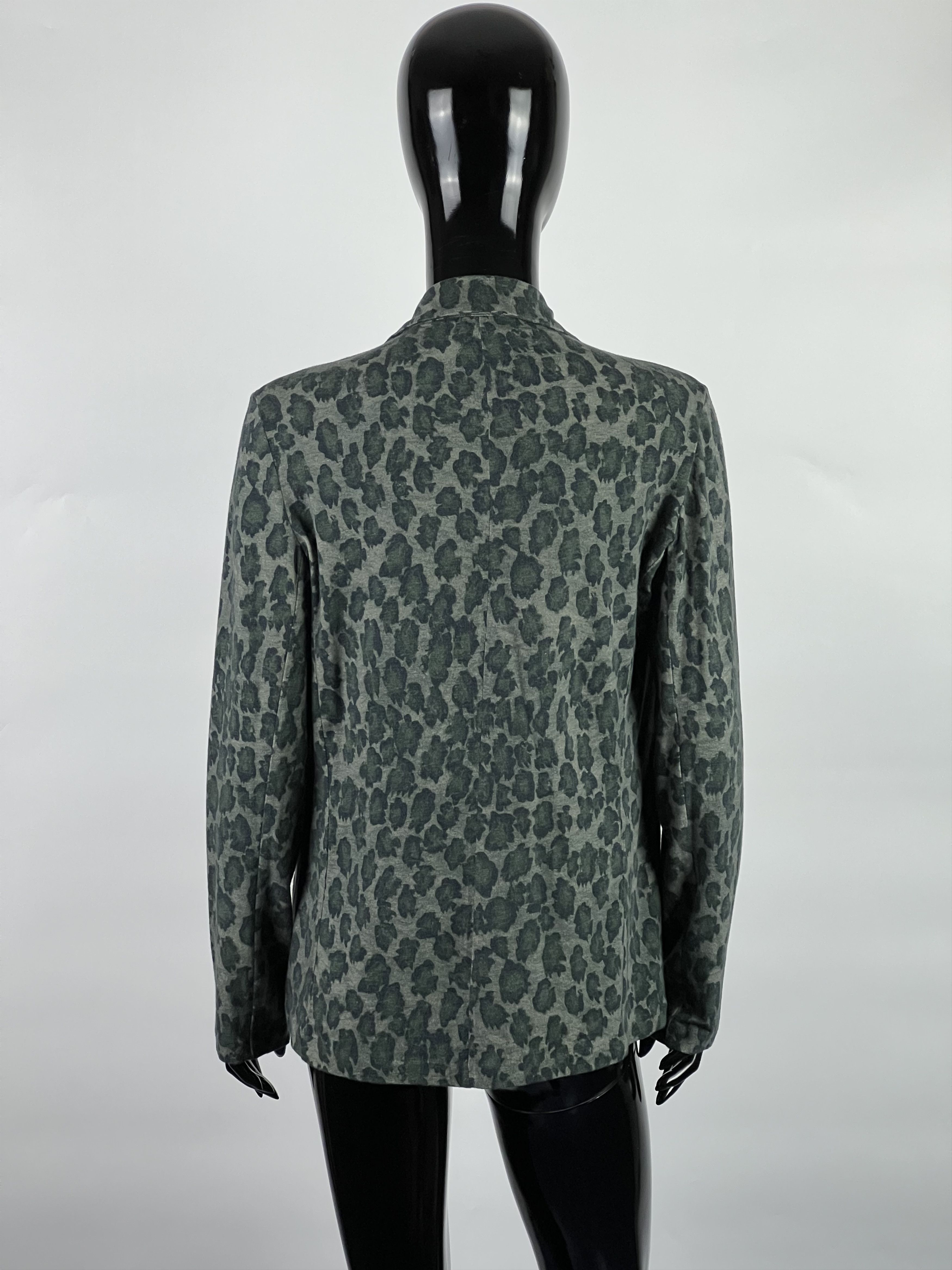 MAJESTIC FILATURES Majestic Filatures Cotton Cashmere Leopard Print Blazer Size S / US 4 / IT 40 - 3 Thumbnail