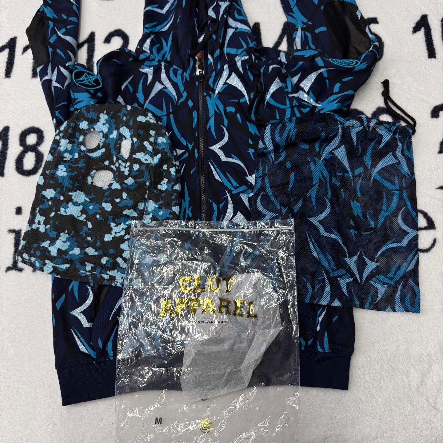 CLOT Clot Blue Thorn Zip-Up Hoodie Q10 Size US M / EU 48-50 / 2 - 4 Thumbnail