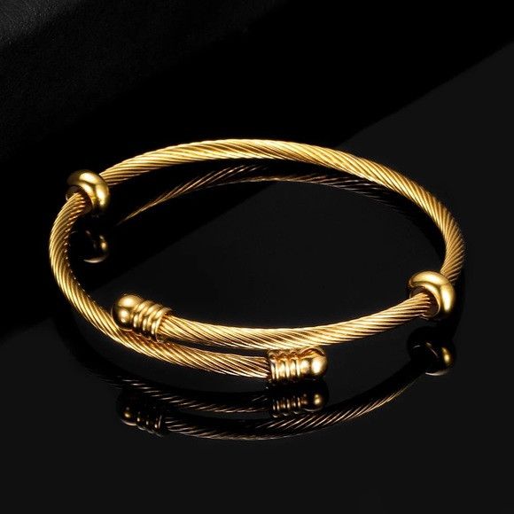 Other Unisex Stainless Steel Elastic Bracelet Size ONE SIZE - 2 Thumbnail