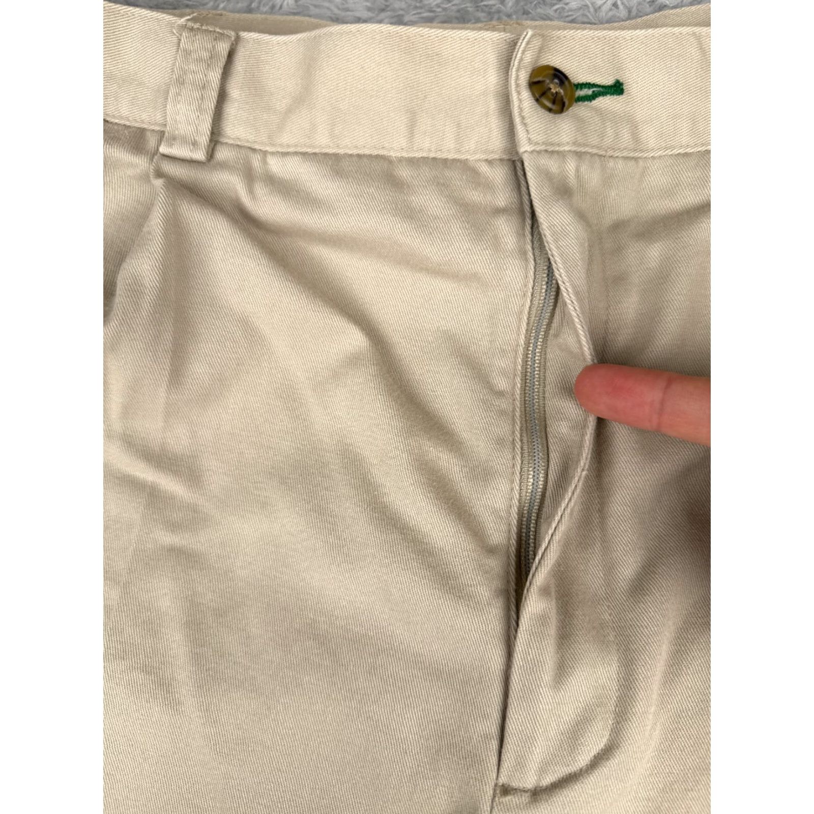 Tommy Hilfiger Tommy Hilfiger Pants Mens 36 Beige Pleated Front Khaki Cotton Twill Casual 36x32 Size US 36 / EU 52 - 5 Thumbnail