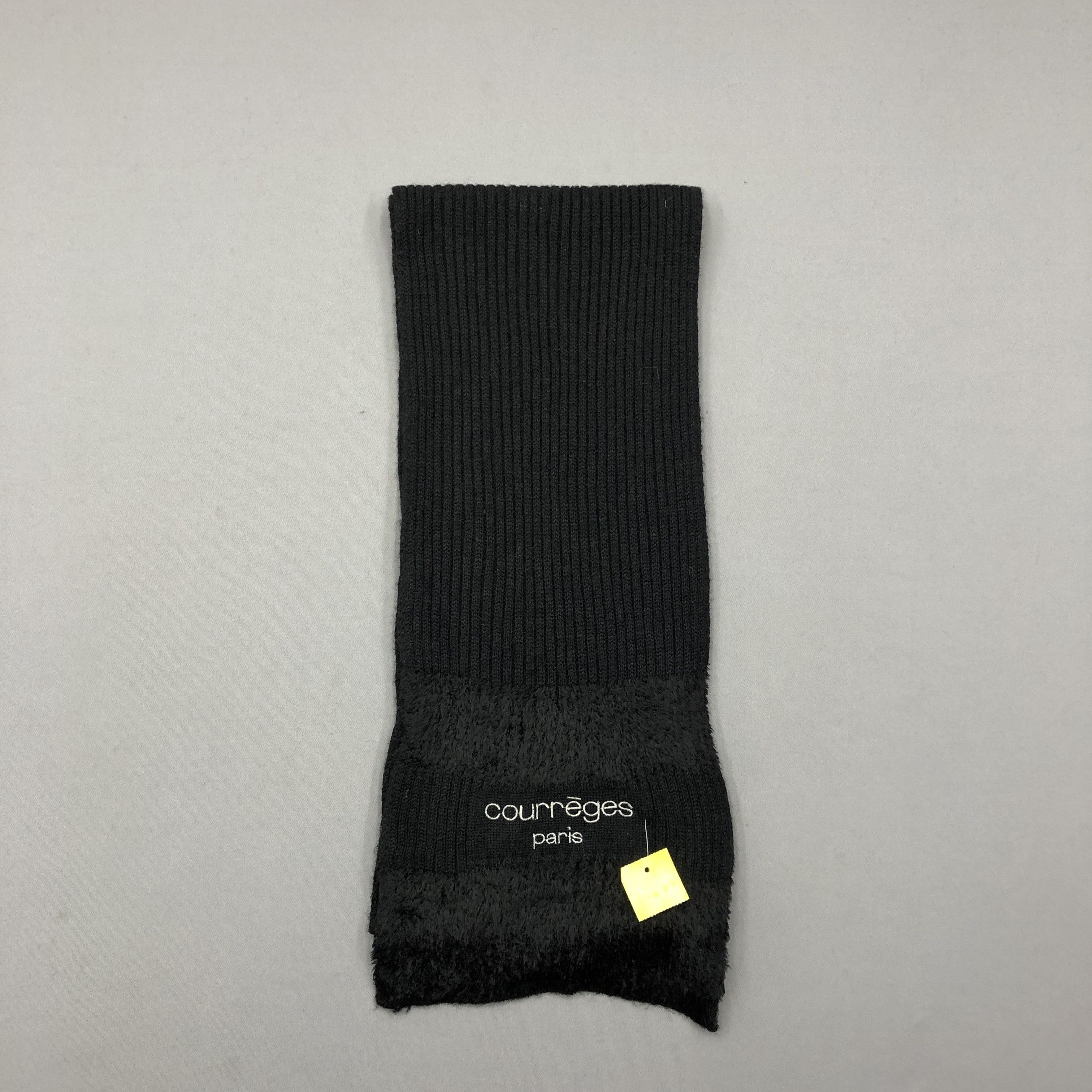 Courreges Vintage Courreges Scarf Muffler Wool Ribbed Knit Scarves Size ONE SIZE - 2 Thumbnail