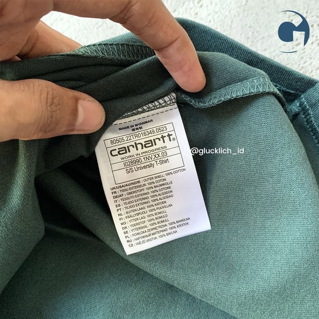 Carhartt Wip Carhartt WIP, University Tee in Discovery Green/Gold Size US M / EU 48-50 / 2 - 4 Thumbnail