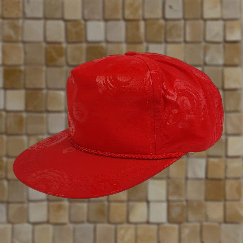 Vintage VINTAGE Town Talk Red Trucker Hat USA Made Adjustable Strap Unconstructed Cap Size ONE SIZE - 1 Thumbnail