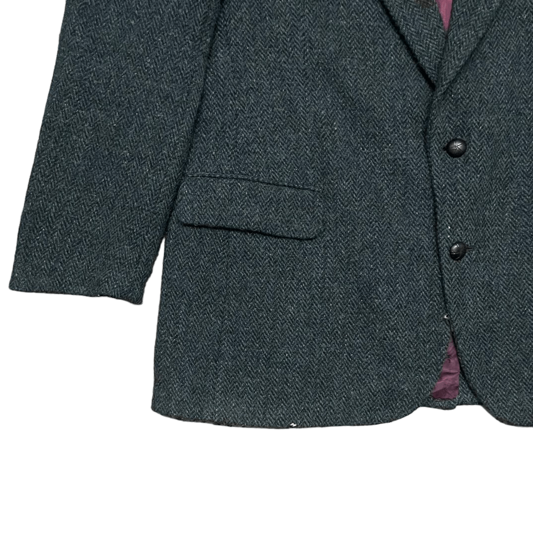 Harris Tweed Vintage Harris Tweed Hand Woven Wool Coat Size US L / EU 52-54 / 3 - 3 Thumbnail