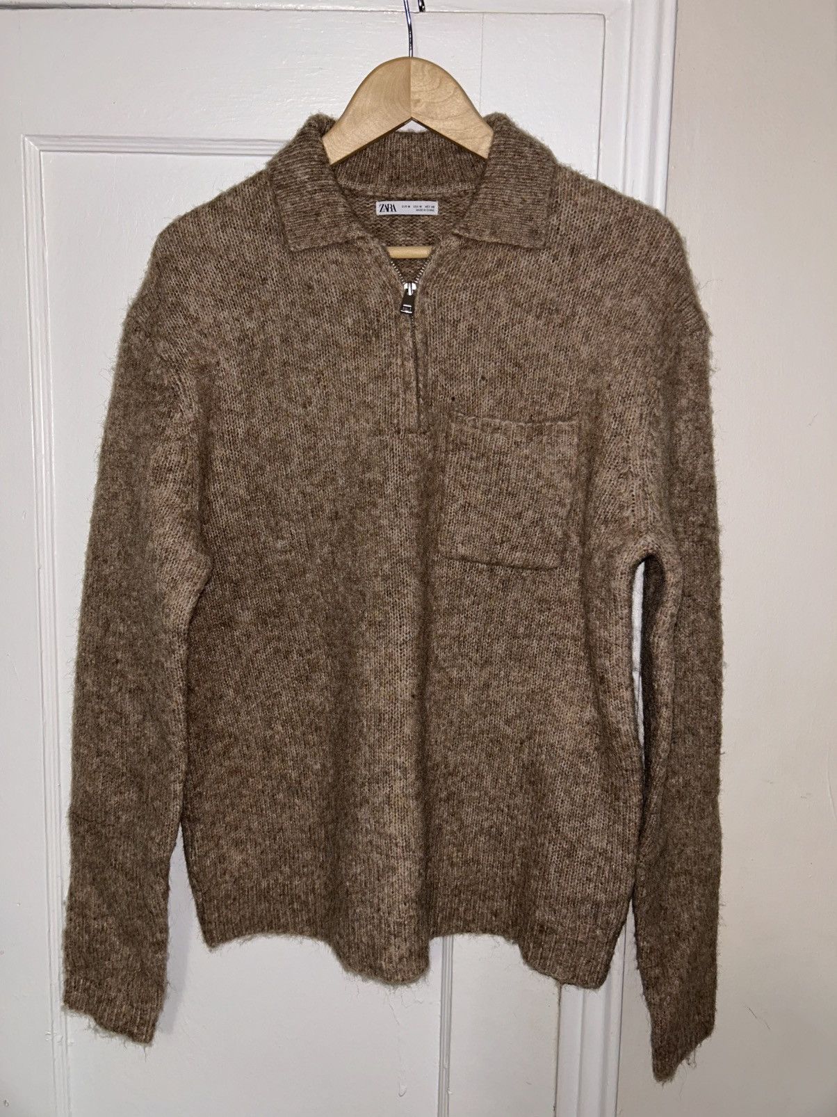 Zara Mohair Half-Zip Size US M / EU 48-50 / 2 - 1 Thumbnail