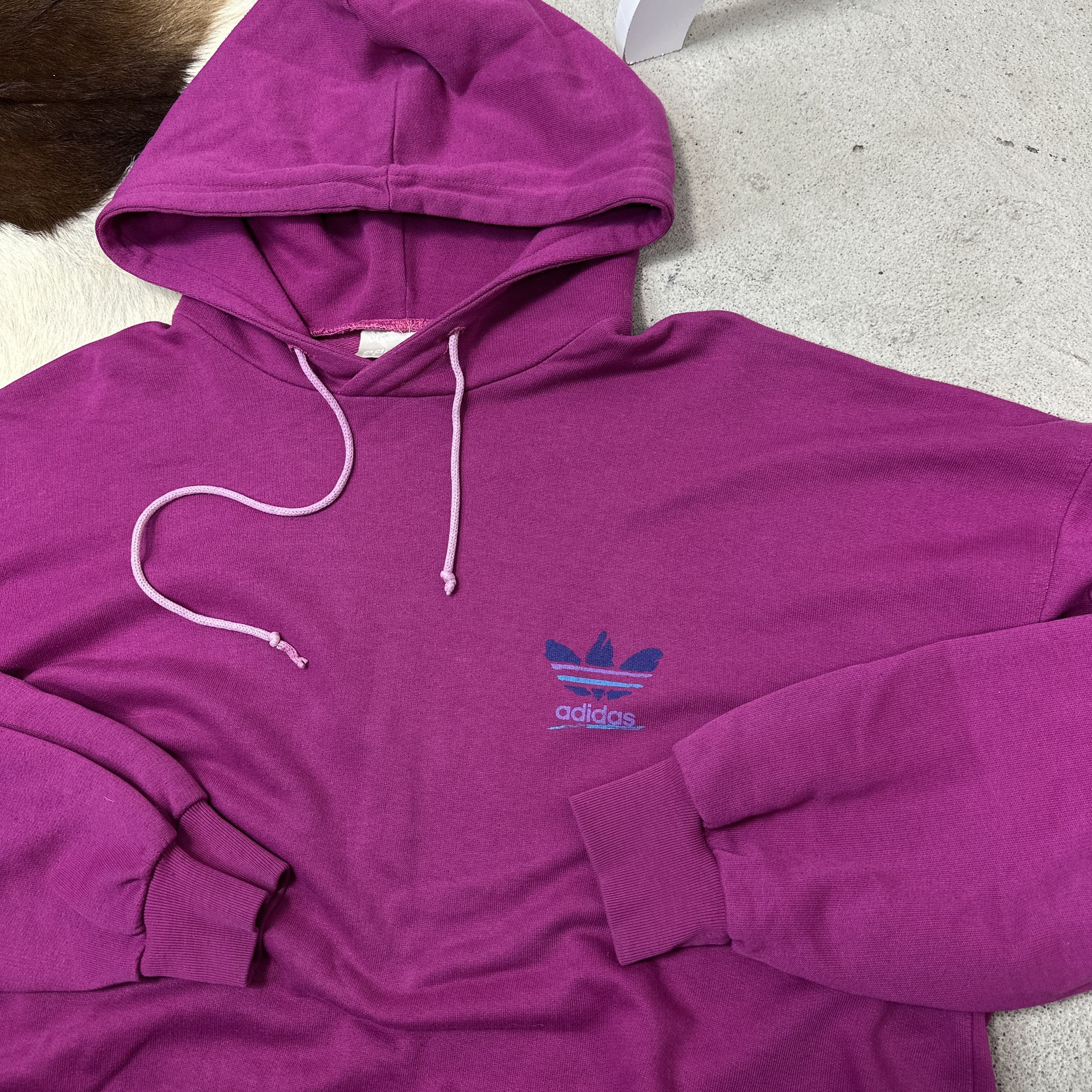 Adidas Vintage Streetwear Skater Old School Adidas Hoodie 80s Size L / US 10 / IT 46 - 3 Thumbnail