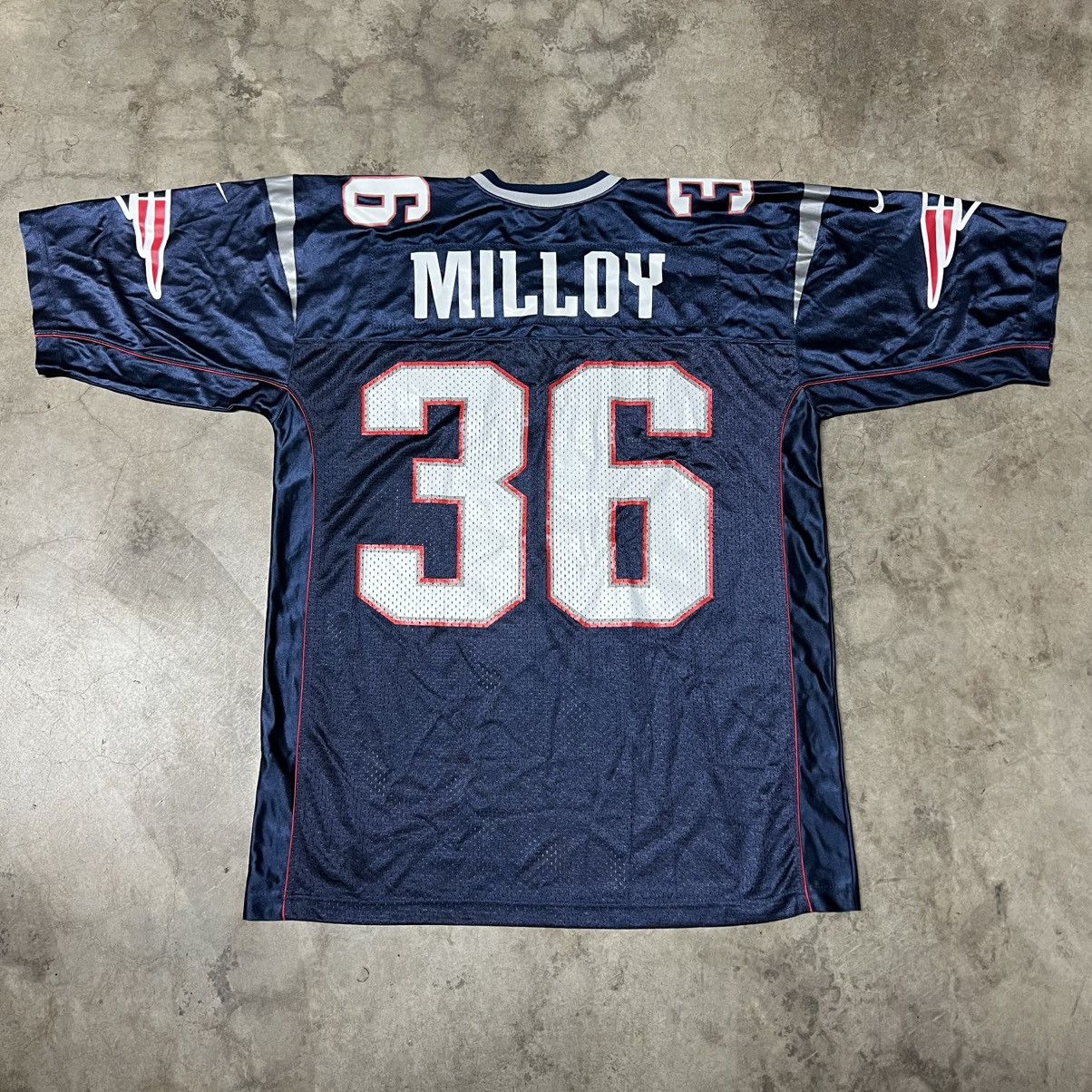 NFL × Nike × Vintage Vintage NFL New England Patriots Lawyer Milloy Nike Jersey Size US L / EU 52-54 / 3 - 2 Thumbnail