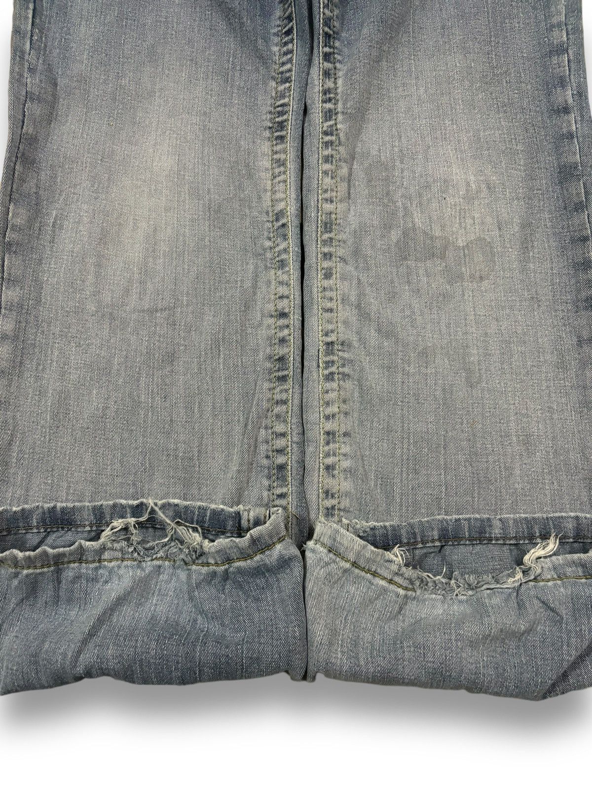 Hysteric Glamour Vintage Japanese Brand Faded Stretch Flare Leg Ripped Jeans Size US 32 / EU 48 - 8 Thumbnail