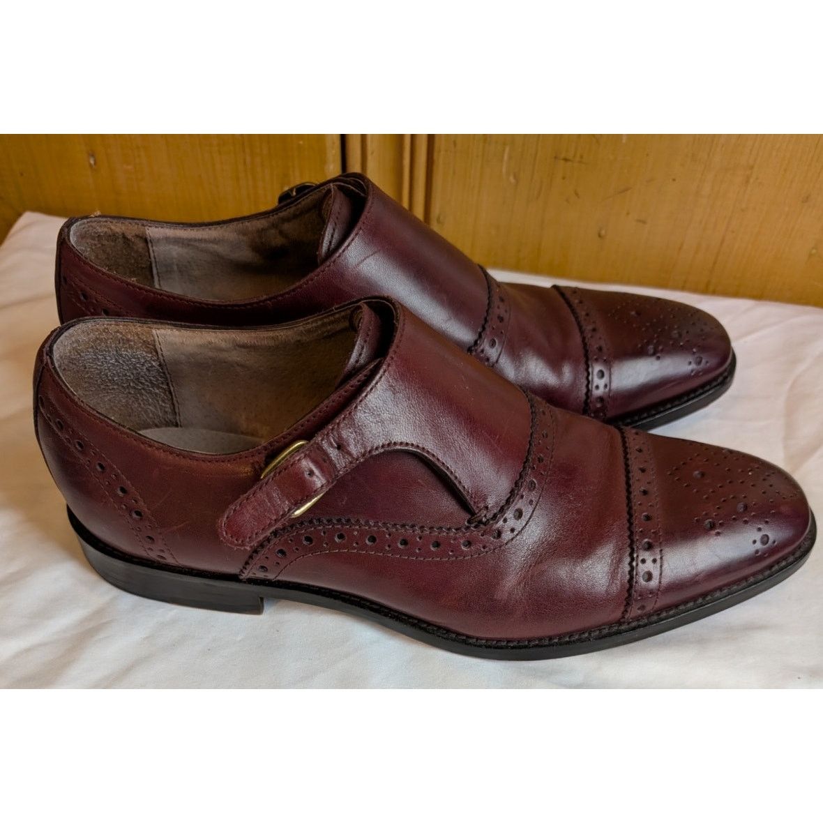 Banana Republic Banana Republic Leather Monk Strap Loafers 8 Brown Men's Size US 8 / EU 41 - 2 Thumbnail