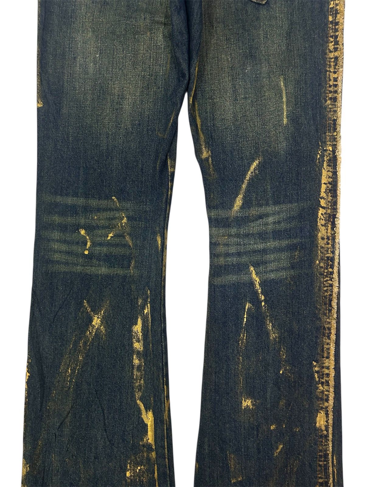 Japanese Brand × Vintage Vintage Japanese WEAR JEANS Painted Flare Denim Size US 32 / EU 48 - 10 Thumbnail
