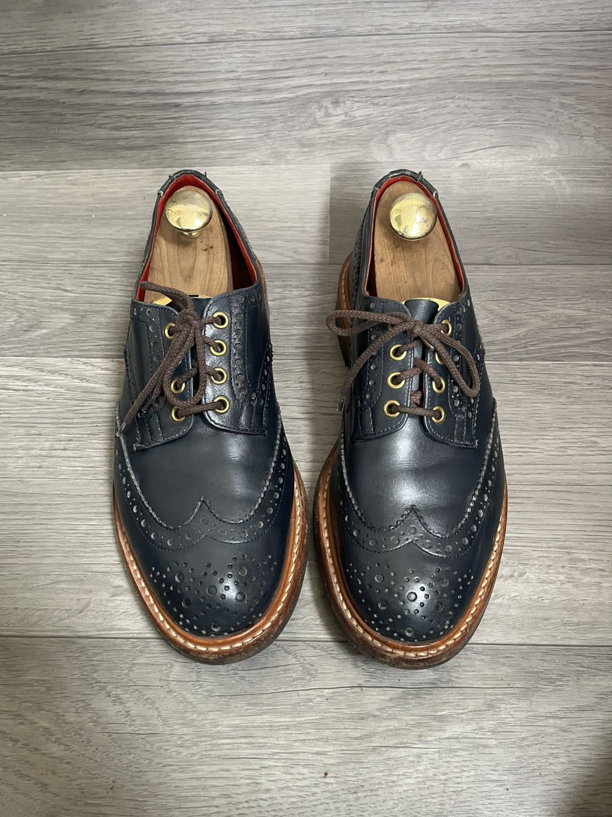 Tricker's Trickers bourton country brogue leather shoes uk 8.5 Size US 9.5 / EU 42-43 - 8 Thumbnail