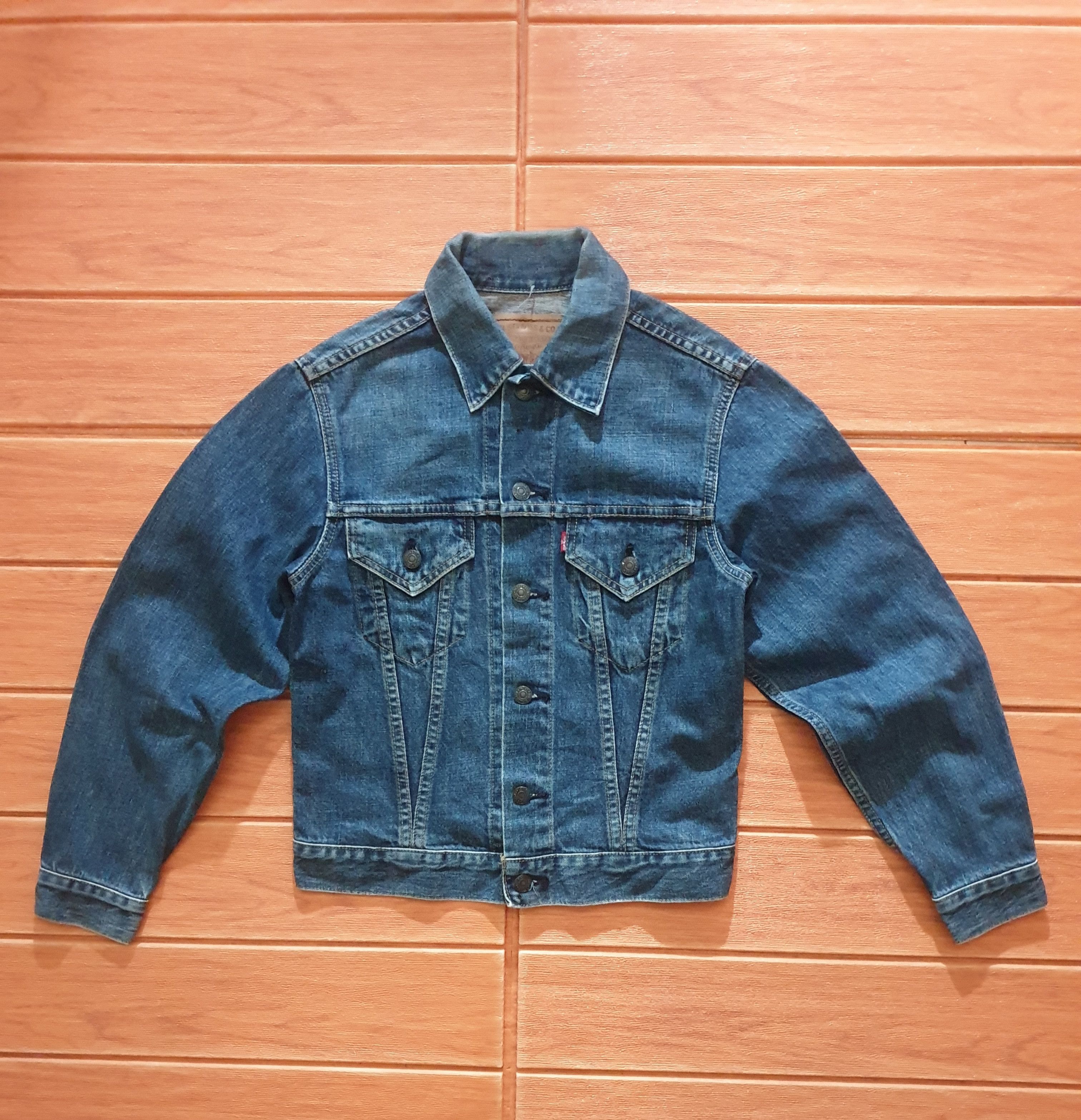 Levi's 💥Vintage Levis big E J22 denim Jacket Size US XS / EU 42 / 0 - 1 Thumbnail