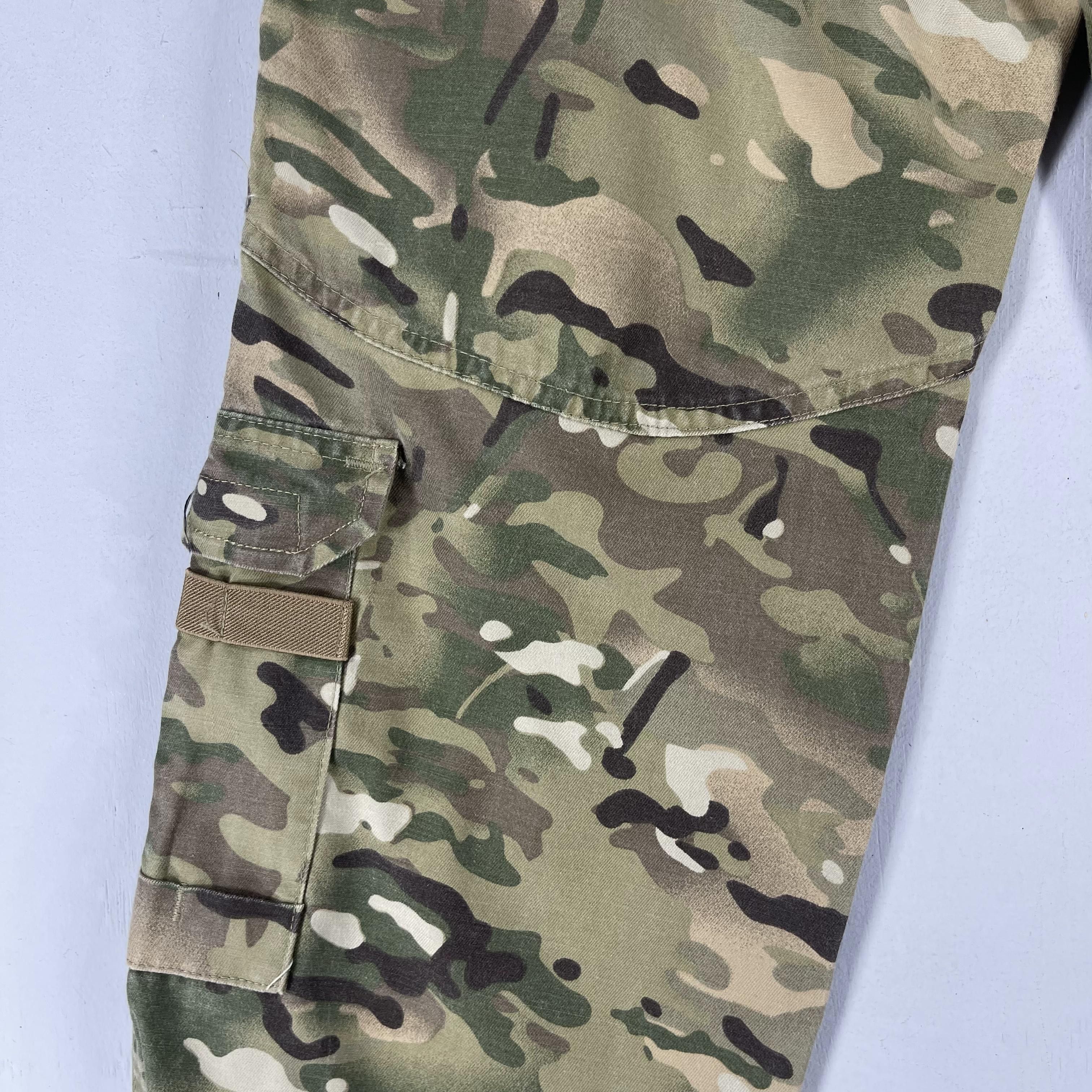 Vintage W28 L28 Vintage Military Camouflage Cargo Drawstring Pant Size US 27 - 9 Thumbnail