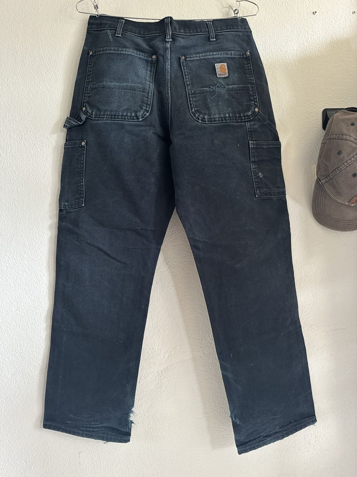 Carhartt (32x30) Vintage Trashed Carhartt Double Knee B01 BLK Size US 32 / EU 48 - 9 Thumbnail