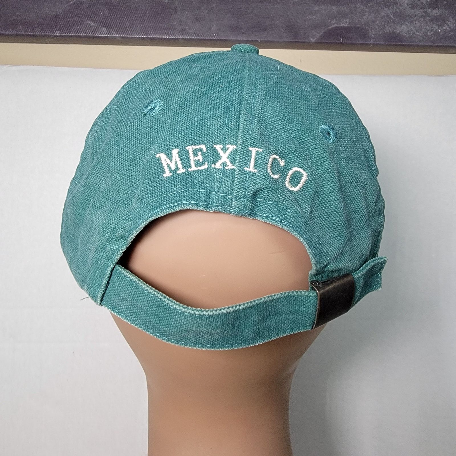 Hard Rock Cafe Hard Rock Cafe Mexico Adjustable Green Ballcap Size ONE SIZE - 4 Thumbnail