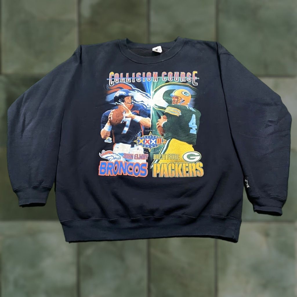 Starter VINTAGE Starter Sweatshirt Men 2XL Black 90s Football City Logo College USA Sports Size US XXL / EU 58 / 5 - 1 Thumbnail