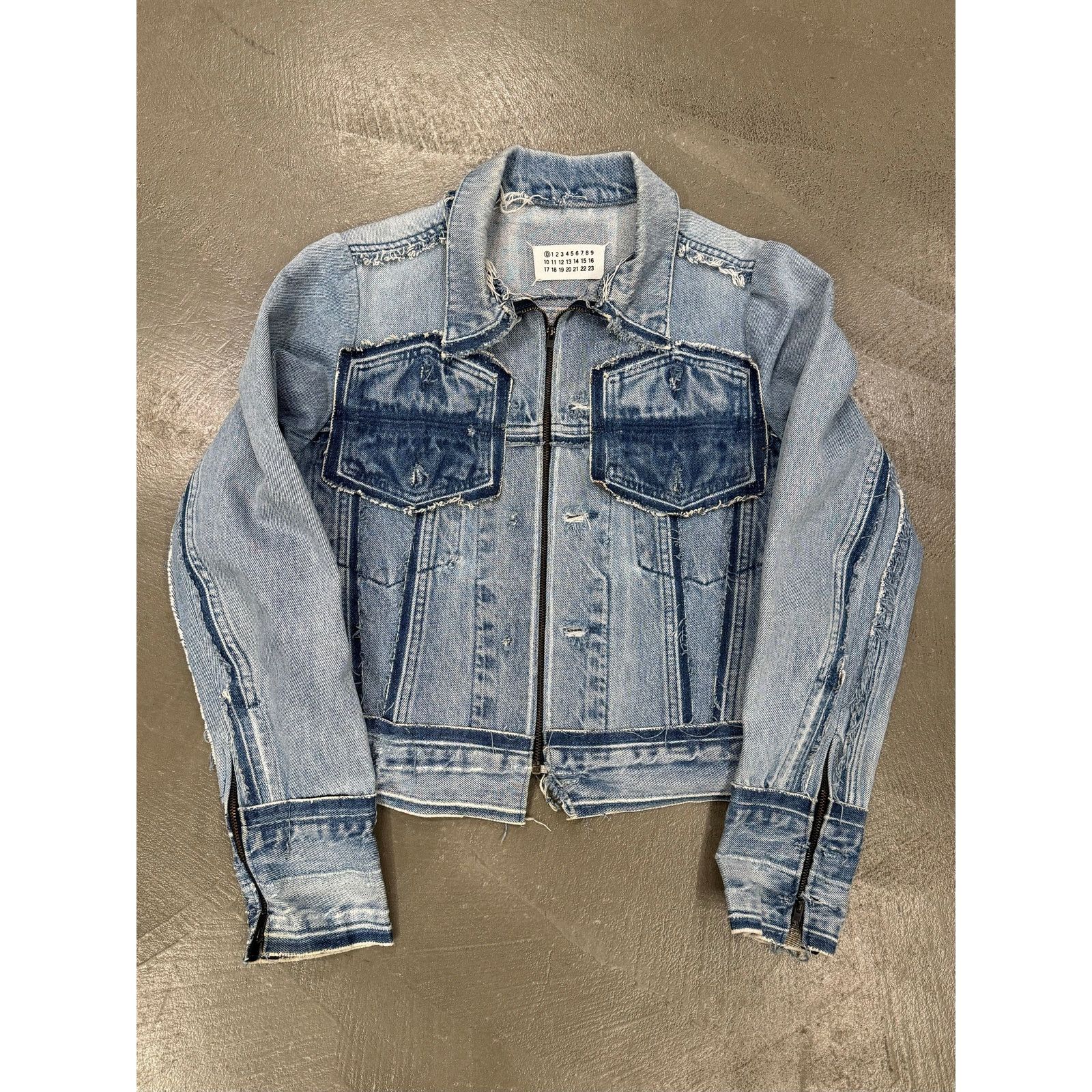 2000s Maison Margiela artisanal deconstructed denim jacket