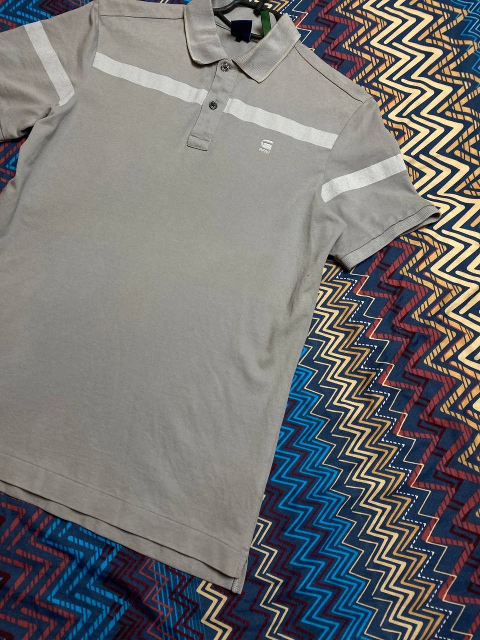 G-Star Streetwear T-Shirt gray G-Star Raw polos logo Y2K Vintage Size US M / EU 48-50 / 2 - 7 Thumbnail