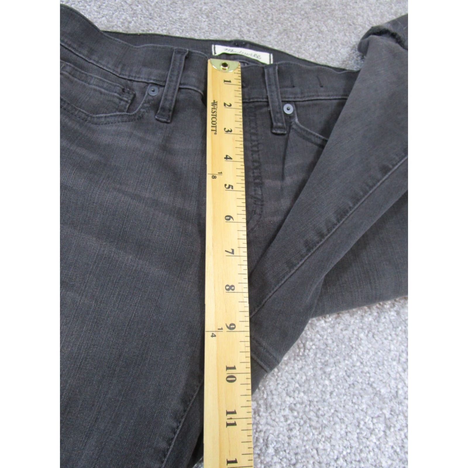 Madewell Madewell Jeans Womens 26 Black High Rise Skinny Denim 9" Washed Slim Regular Heather Charcoal Wash Boys? Wait. Size 26" / US 2 / IT 38 - 4 Thumbnail