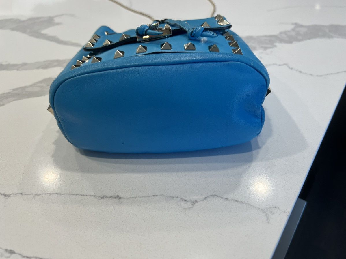 Valentino Valentino Garavani Rockstud Mini Bucket Bag – Turquoise Size ONE SIZE - 7 Thumbnail