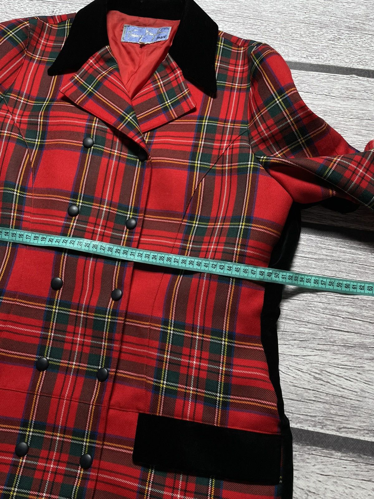 Thierry Mugler Thierry Mugler Tartan Vintage 90s Archive Jacket Size M / US 6-8 / IT 42-44 - 9 Thumbnail