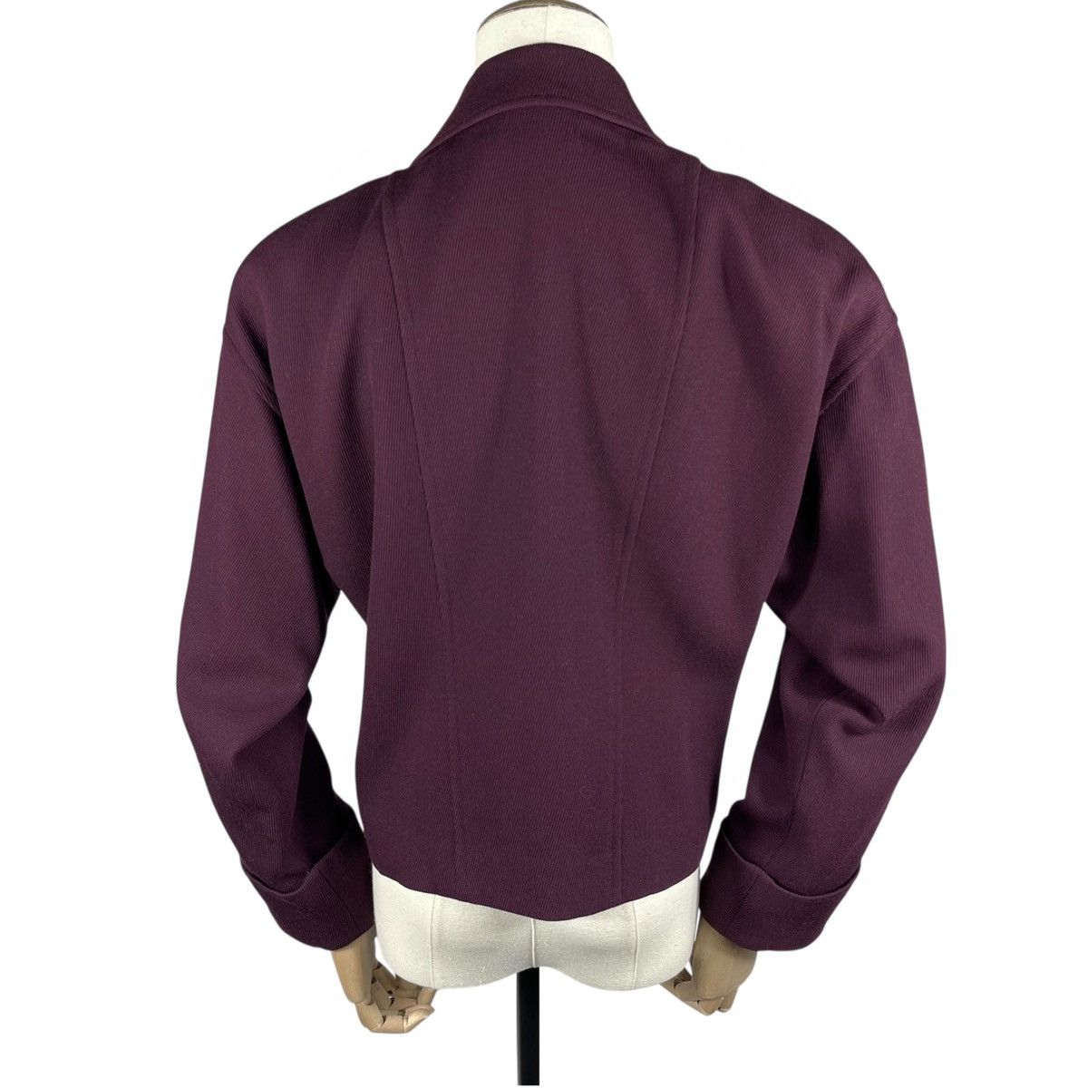 Karl Lagerfeld Vintage Karl Lagerfeld Plum Wool Jacket Size M / US 6-8 / IT 42-44 - 4 Thumbnail