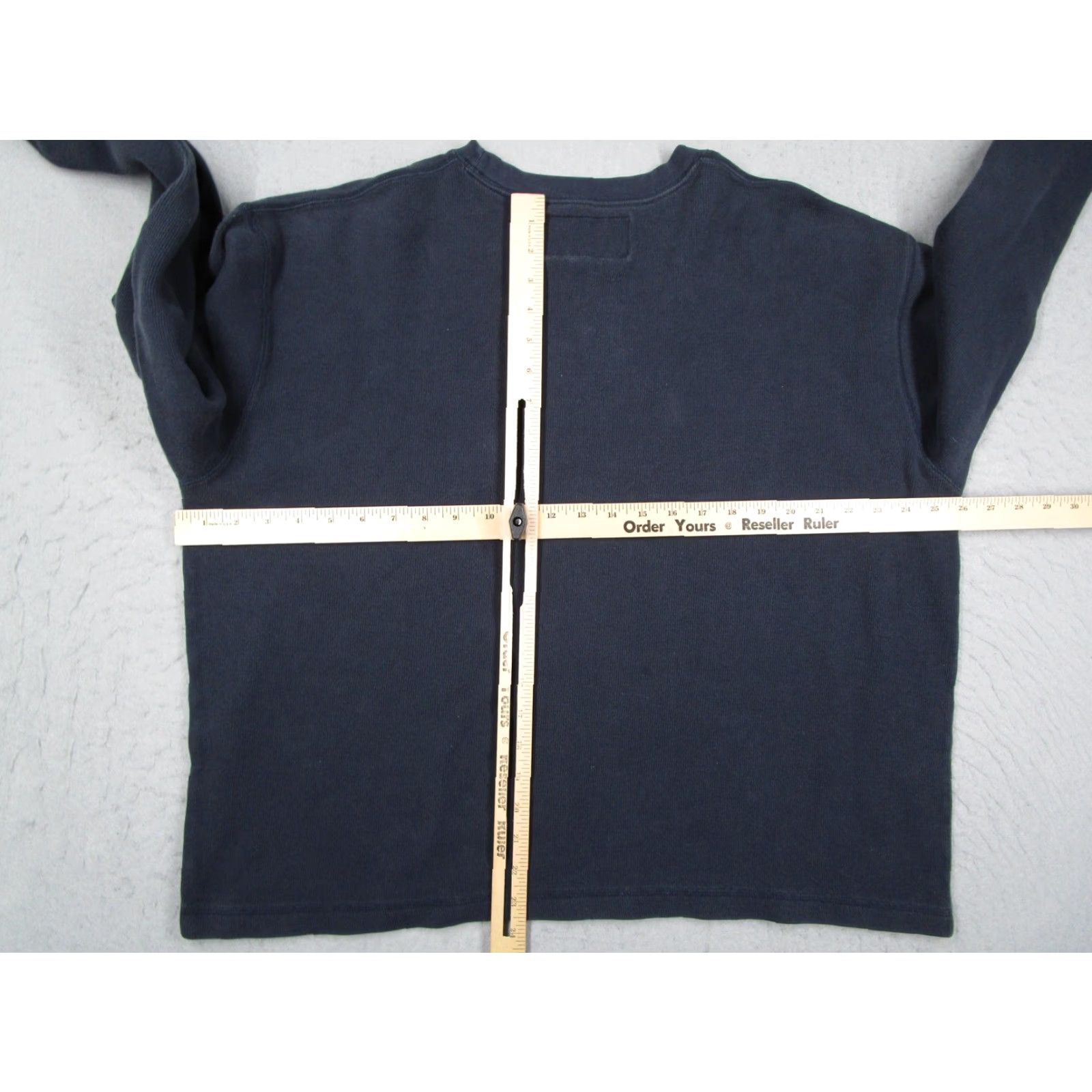 Abercrombie & Fitch VINTAGE Abercrombie & Fitch Sweatshirt Mens XL Navy Blue Crewneck 90s Retro Embroidered Logo - Cotton Pullover, Classic Fit, Made in USA Size US XL / EU 56 / 4 - 4 Thumbnail