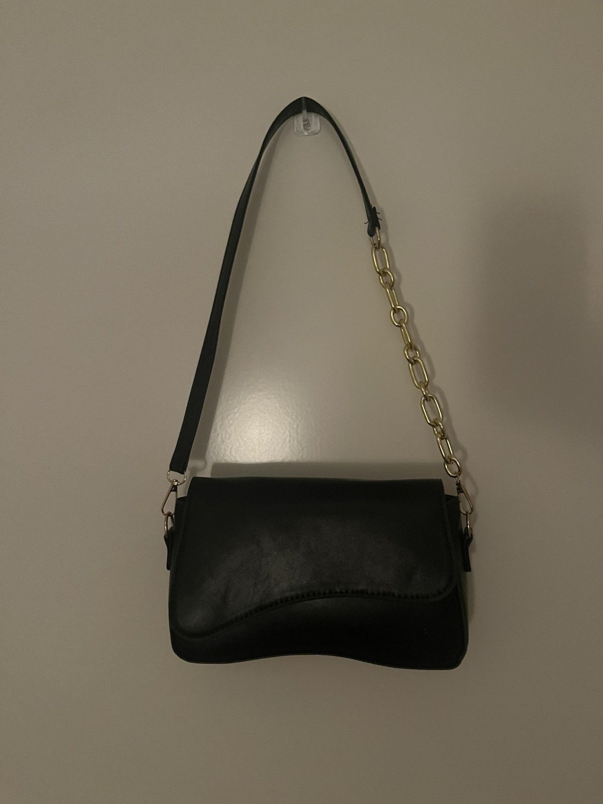 Other asymmetric black leather shoulder bag Size ONE SIZE - 1 Thumbnail