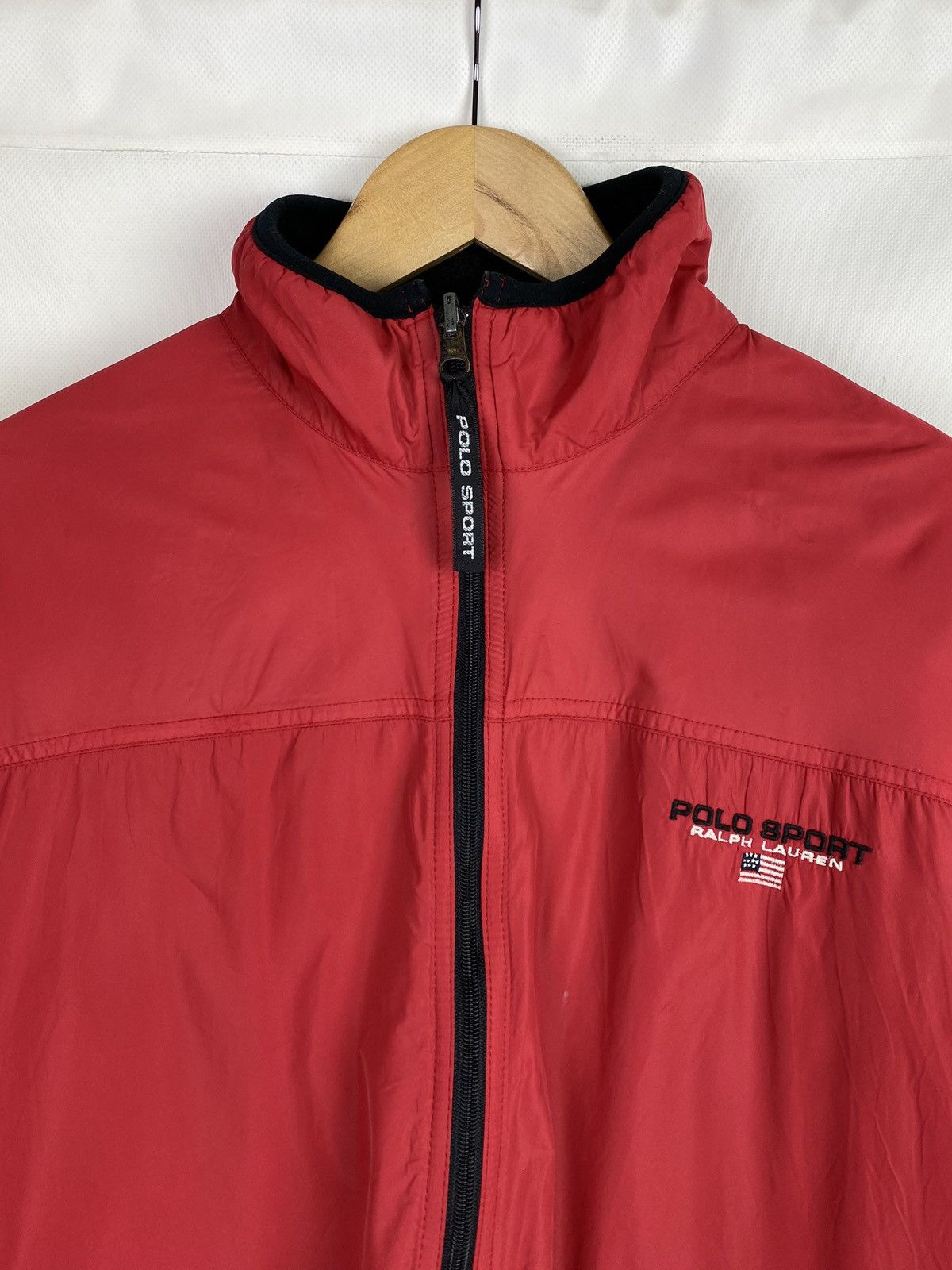 Polo Ralph Lauren × Vintage Polo Sport Ralph Lauren VTG nylon / fleece reversible jacket Size US M / EU 48-50 / 2 - 13 Thumbnail