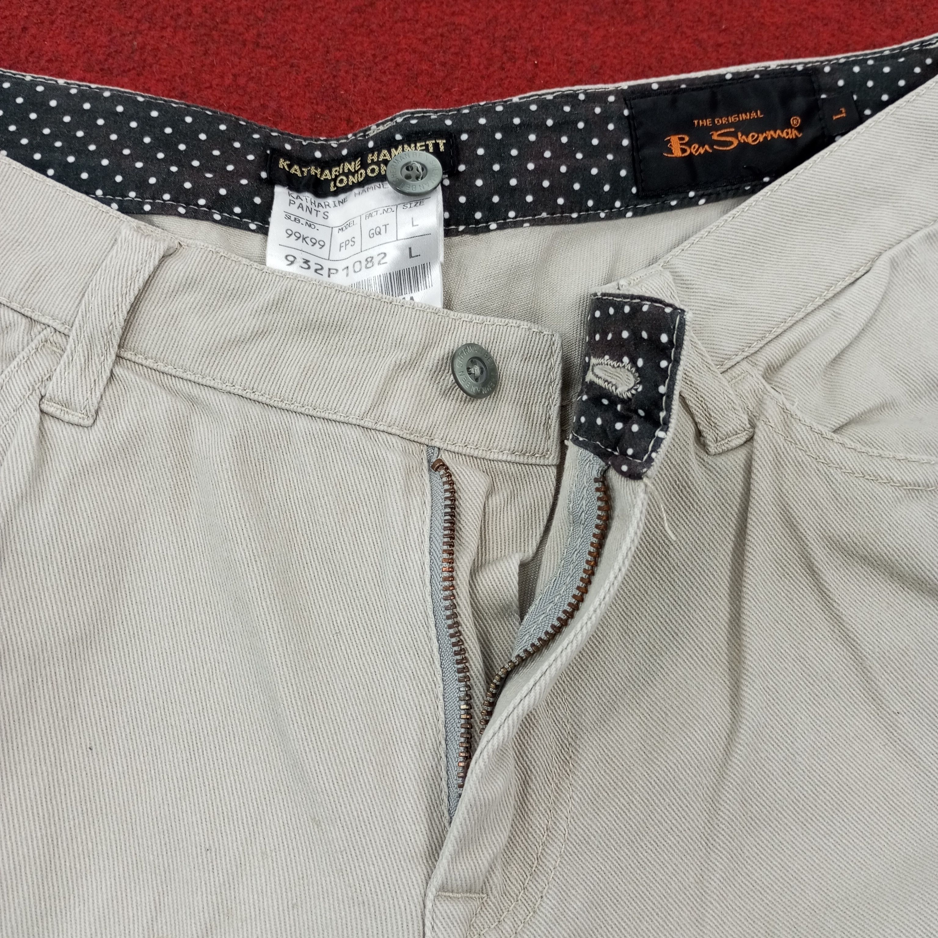 Ben Sherman × Katharine Hamnett London × Vintage Katharine Hamnett London Ben Sherman Streetwear Pants Size US 32 / EU 48 - 12 Thumbnail