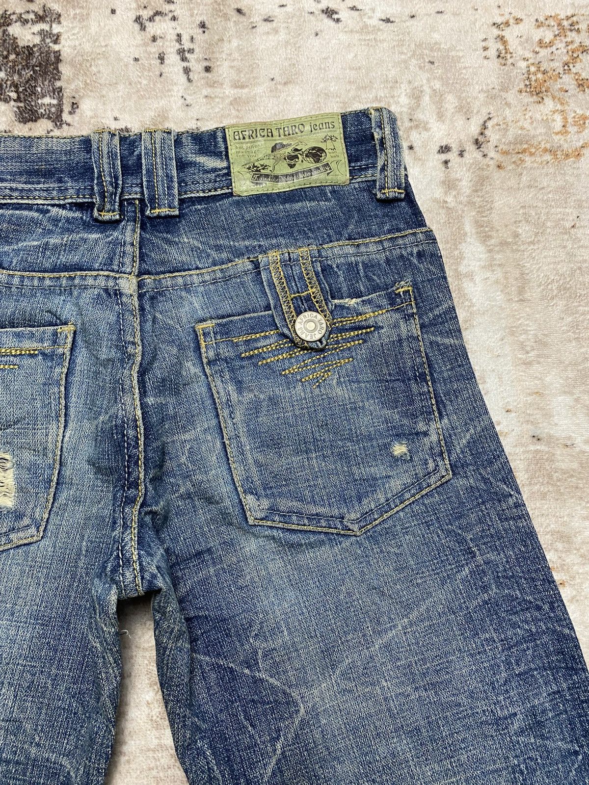 Hysteric Glamour Vintage Baggy Africa Taro Crack Mud Wash Size US 29 - 16 Thumbnail