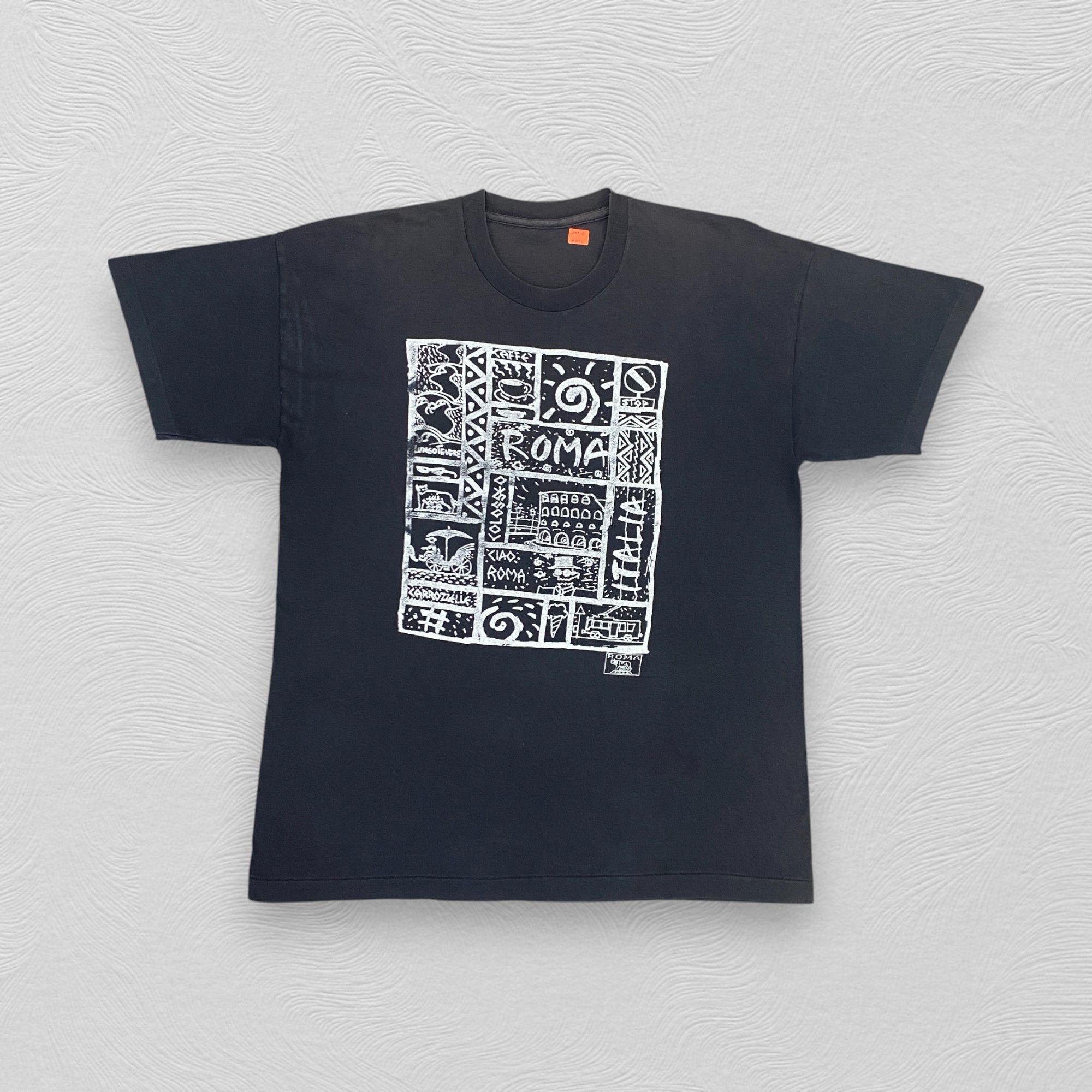 Japanese Brand Vintage Roma Colosseo Art Black And White Italy Shirt - K021 Size US L / EU 52-54 / 3 - 1 Thumbnail