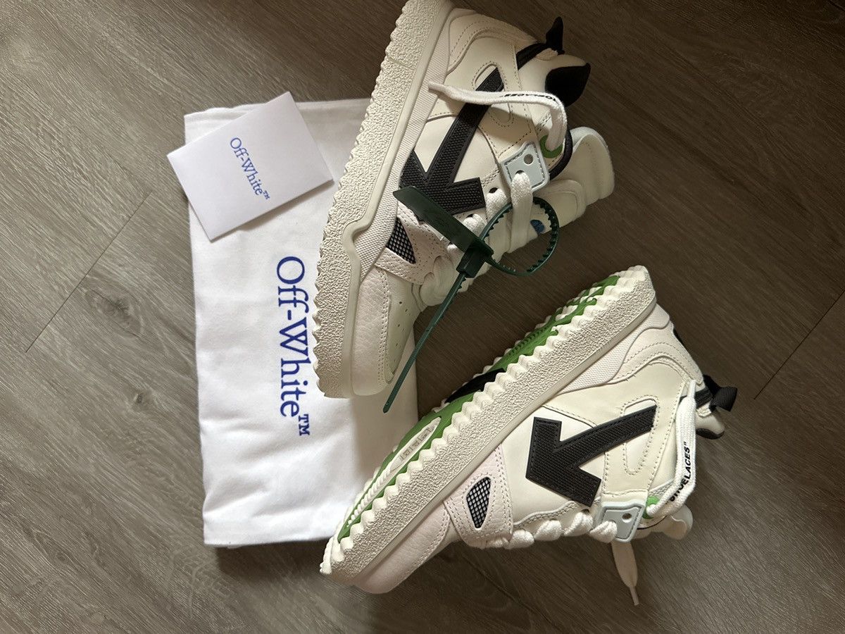 Off-White Off-White Mid Top Sponge Round Toe Sneakers Size US 6 / IT 36 - 1 Thumbnail