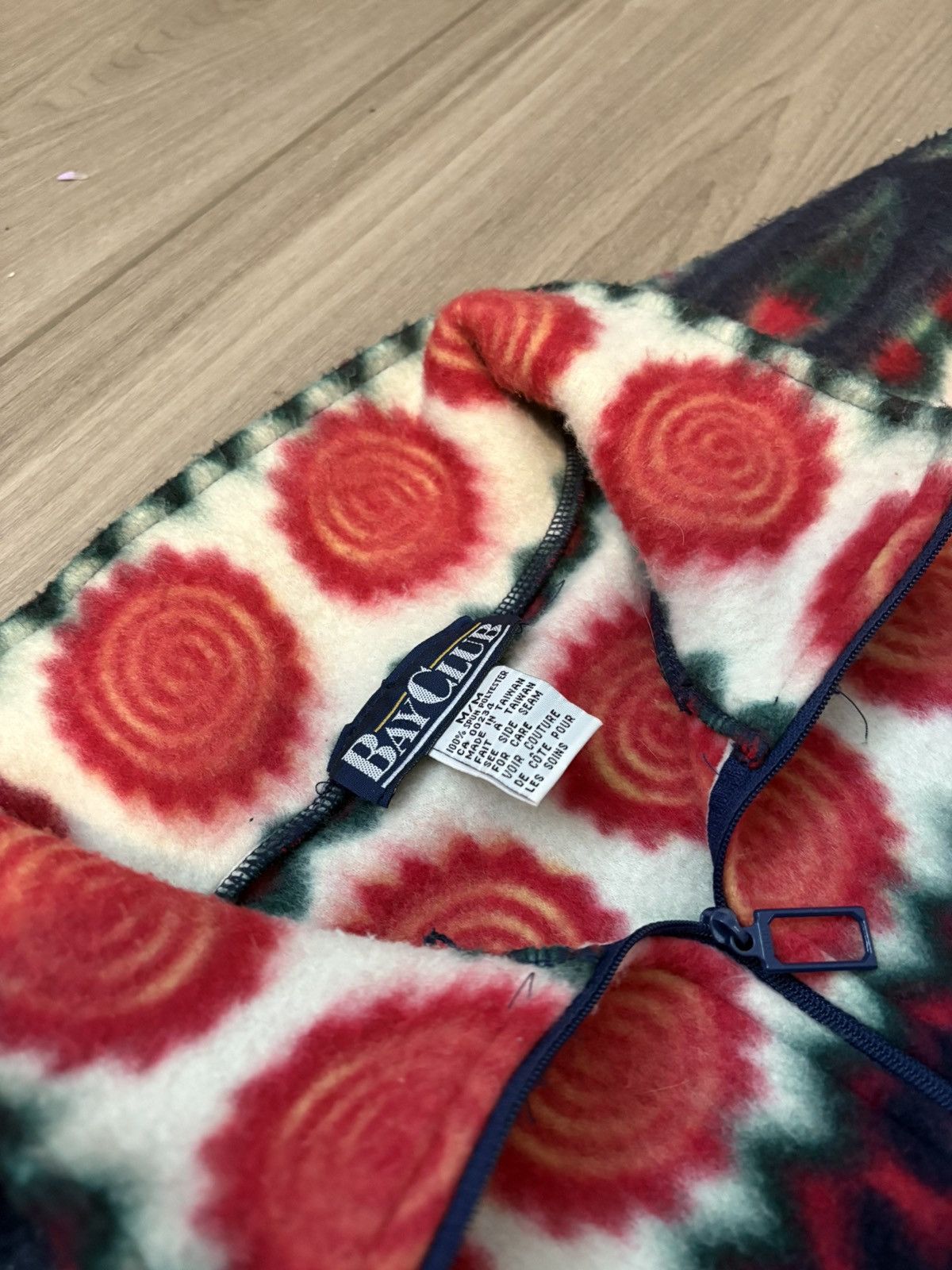 Vintage Vintage 1990's Bayclub Mexican Blanket Half Zip Jacket Size US L / EU 52-54 / 3 - 2 Thumbnail