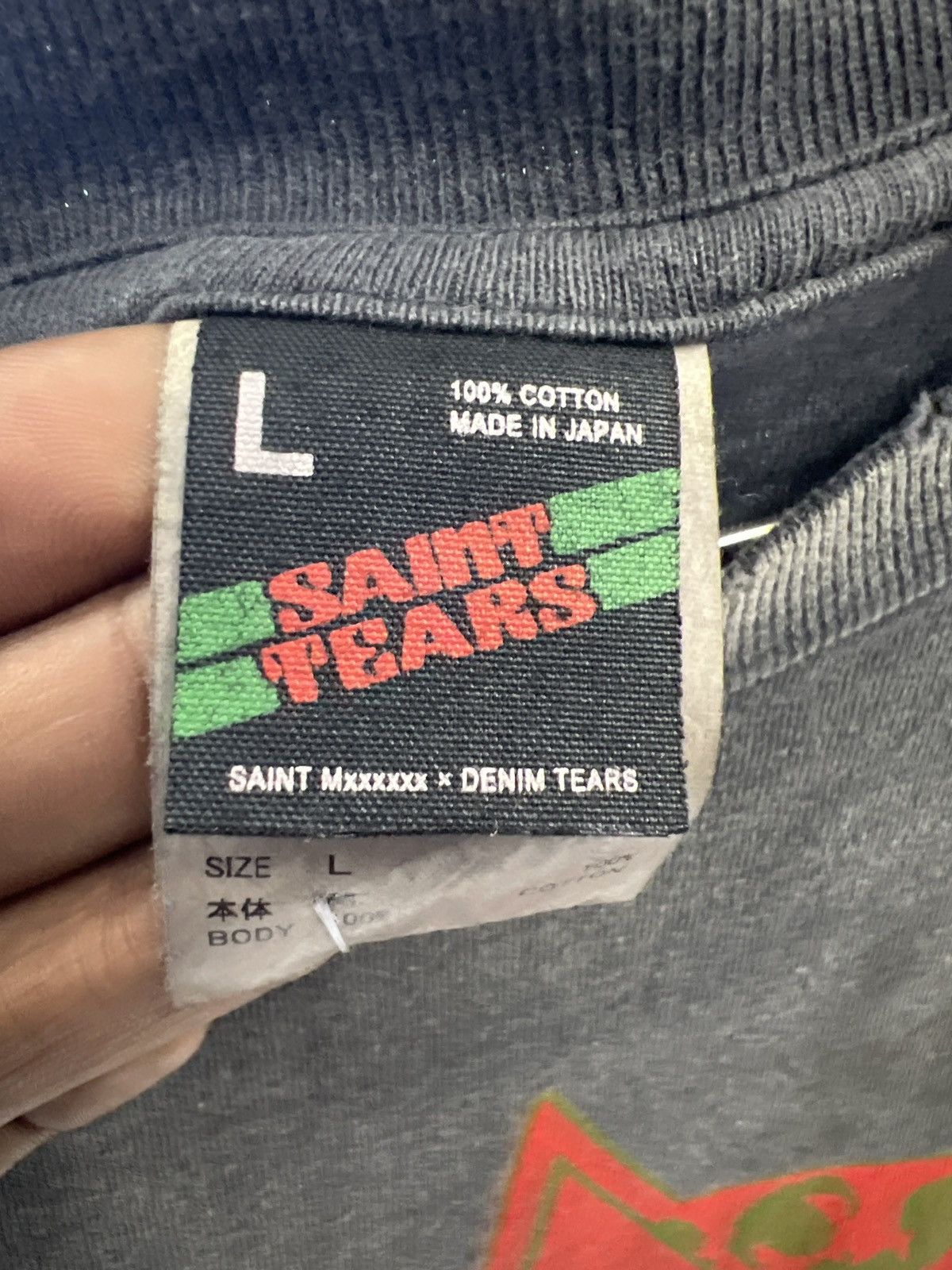 DENIM TEARS × Saint Michael St. Tears SS TEE Size US L / EU 52-54 / 3 - 3 Thumbnail