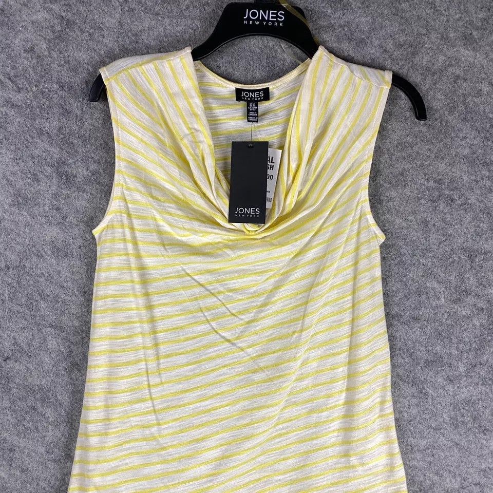 Jones New York Jones New York Blouse XS Women's Sleeveless Striped NWT Size XS / US 0-2 / IT 36-38 - 1 Thumbnail