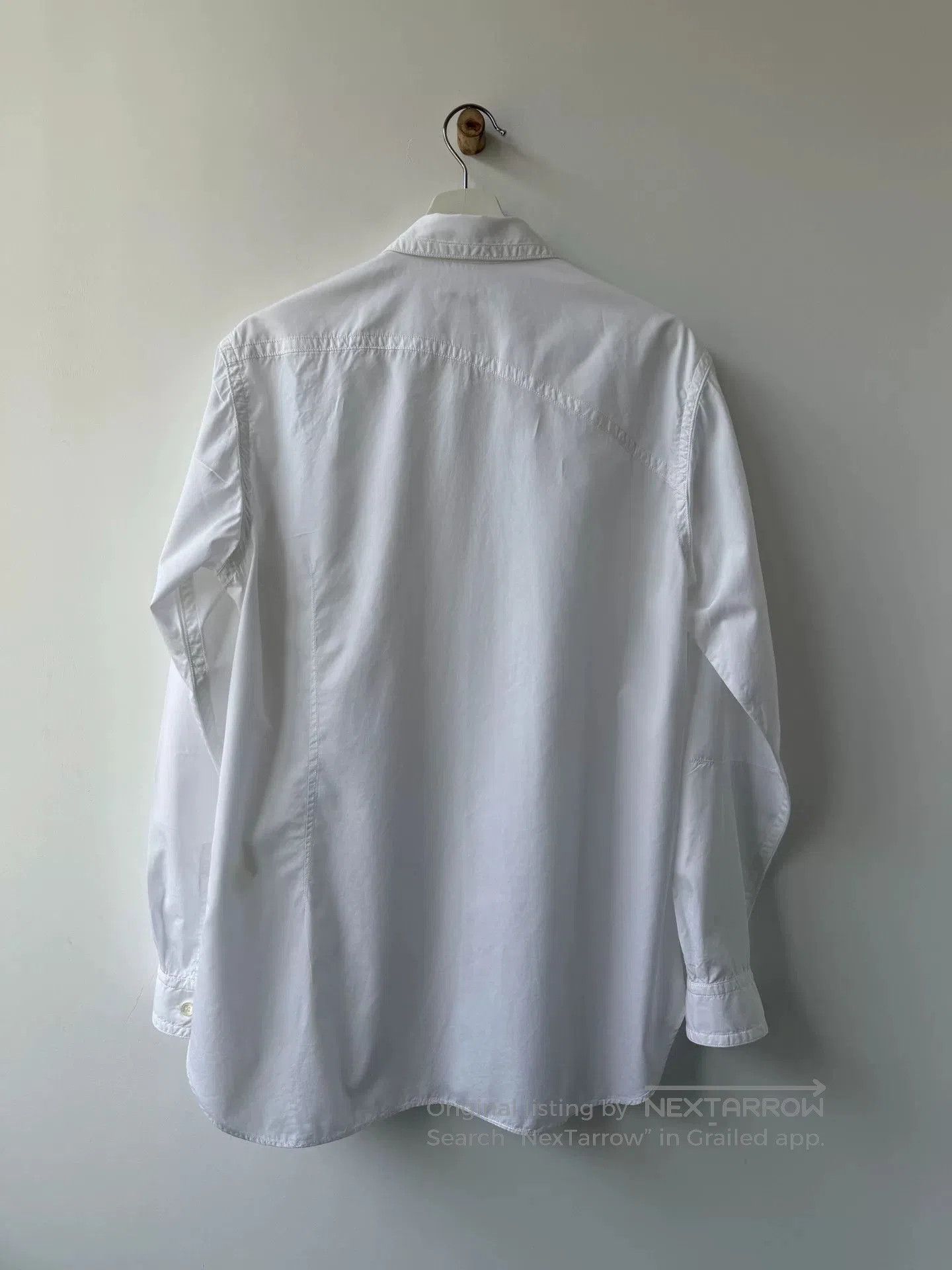 Yohji Yamamoto Yohji Yamamoto Pour Homme White Shirt. Size US L / EU 52-54 / 3 - 7 Thumbnail