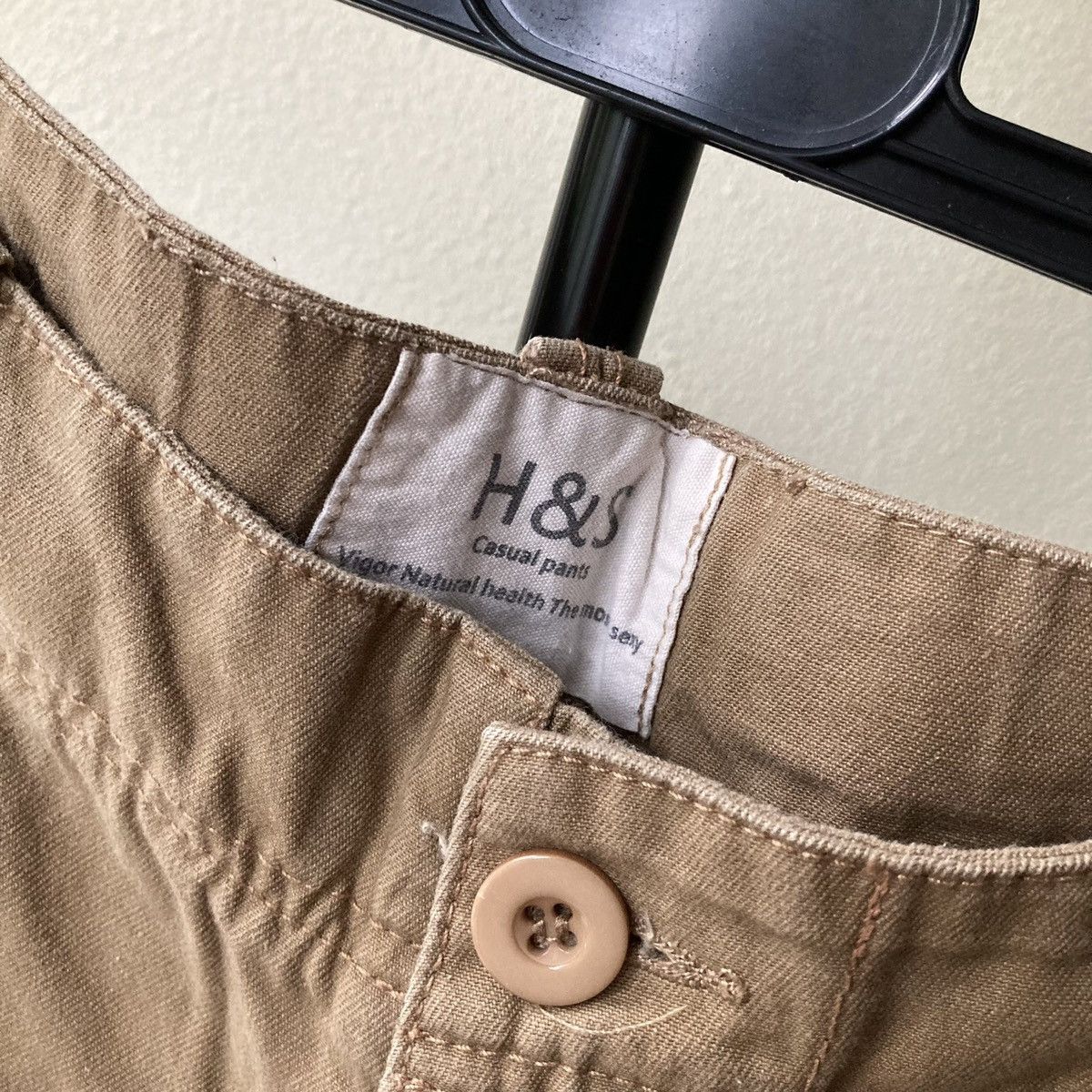 Vintage Army Brown Shorts Y2k Style USA Casual Workers 90s Vintage Size US 34 / EU 50 - 5 Thumbnail